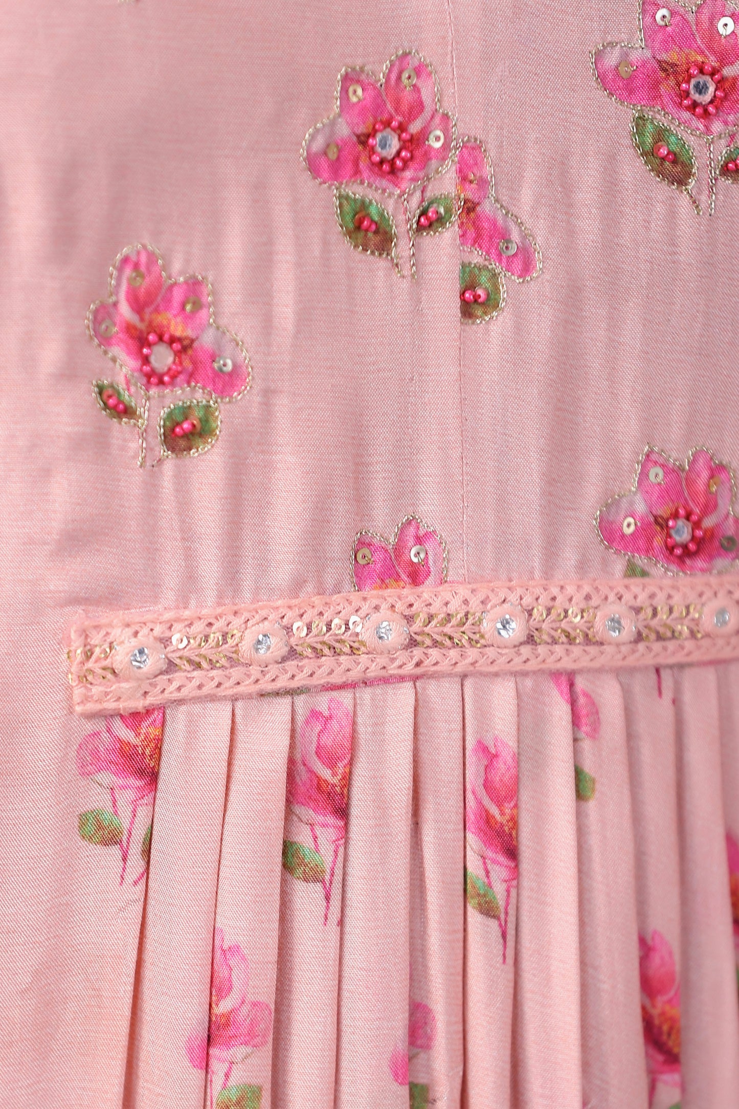 Rose Pink Anarkali Set