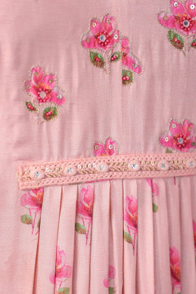 Rose Pink Anarkali Set