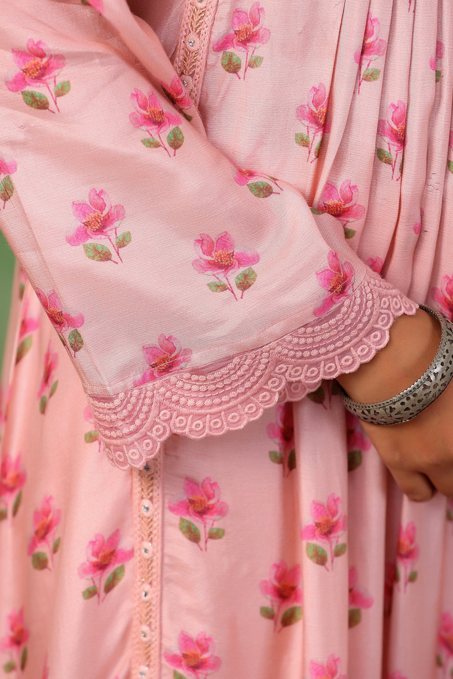 Rose Pink Anarkali Set