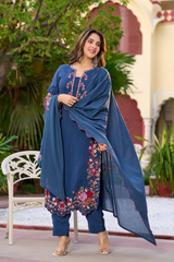 Royal Indigo Kurta Set