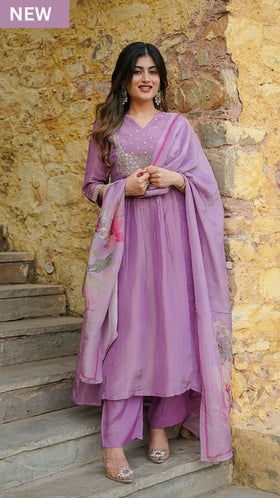 Dark Violet Suit set
