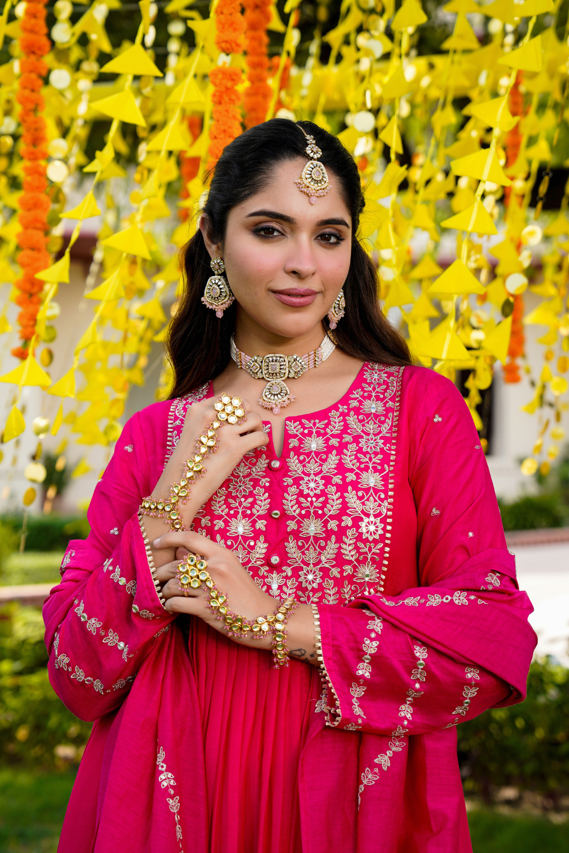 Rani Zari Pink Suit Set