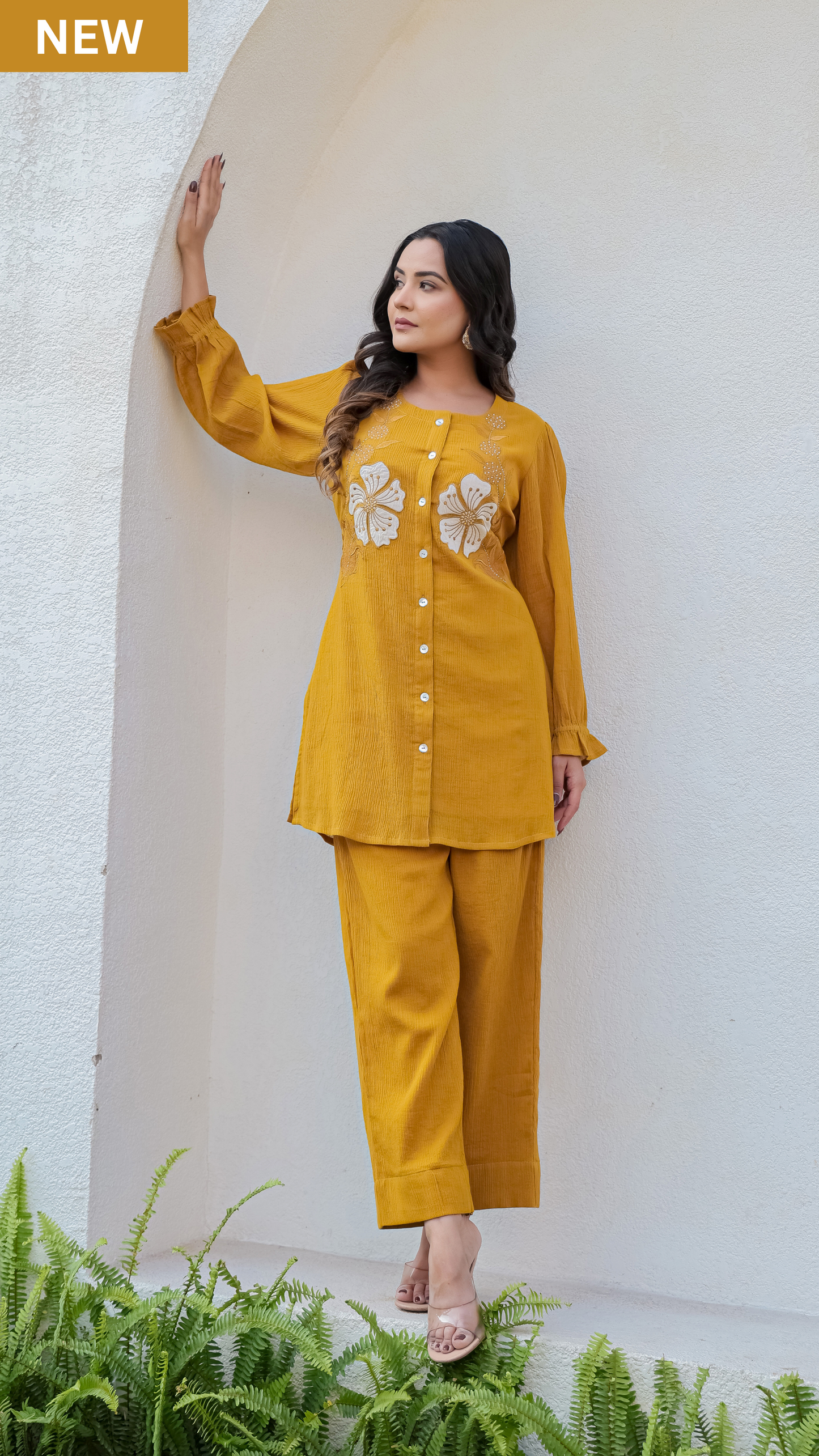 Mustard Bloom Co-ord Set