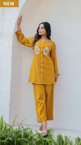 Mustard Bloom Co-ord Set