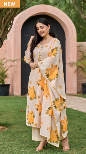 Sunlit Peach Suit Set