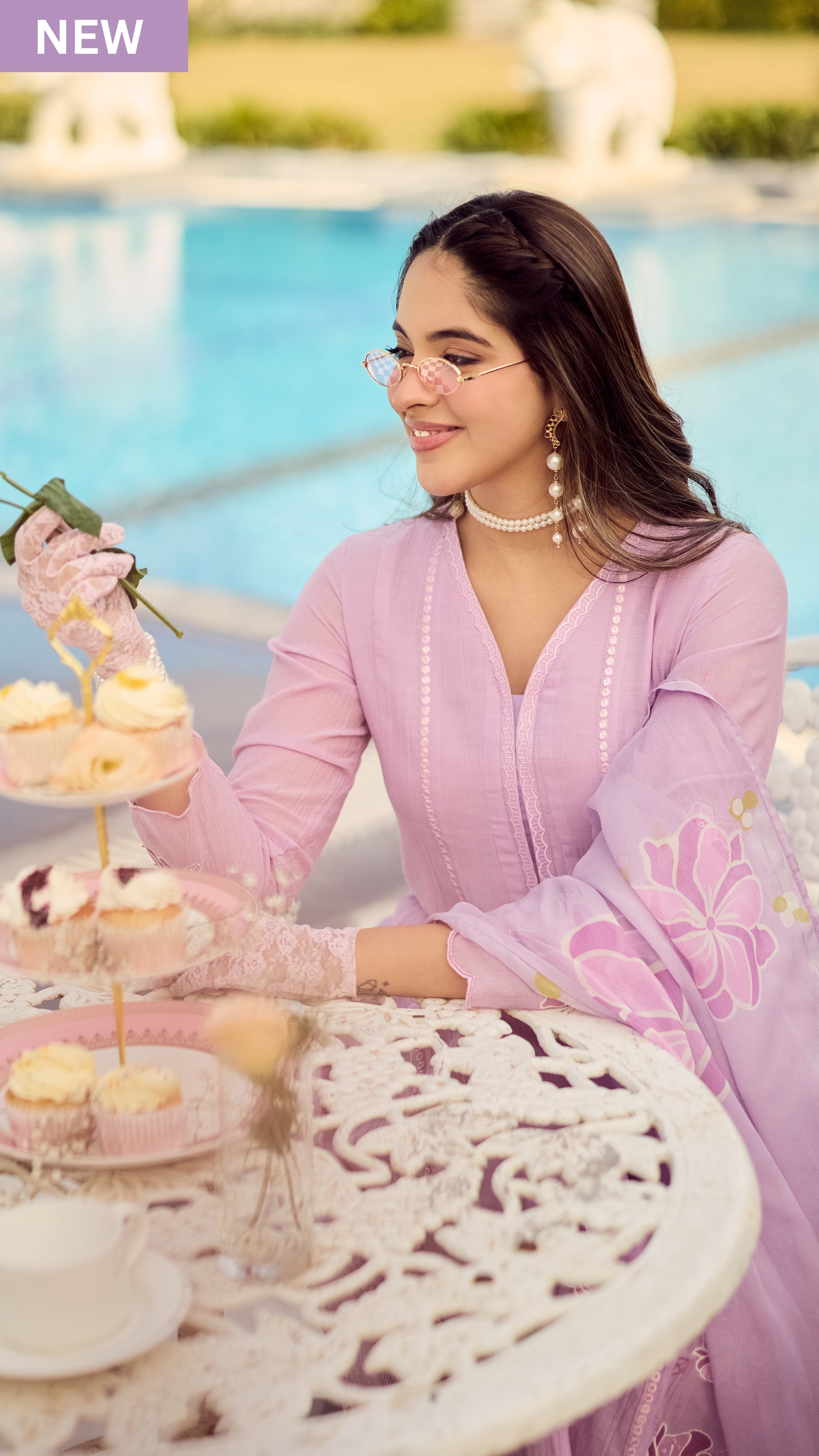 Lavender Bloom Elegance Suit Set