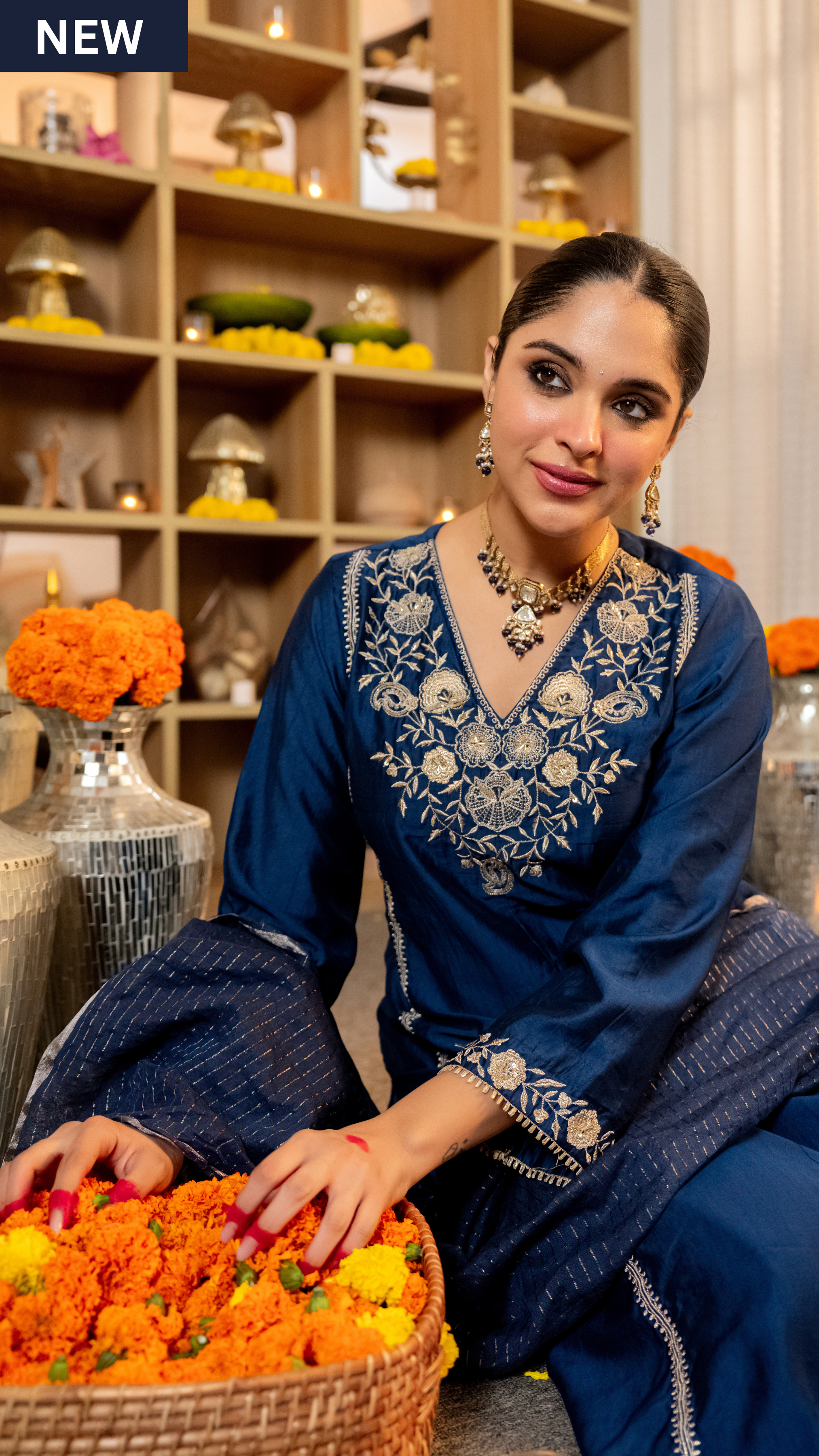 Midnight Bloom Suit Set