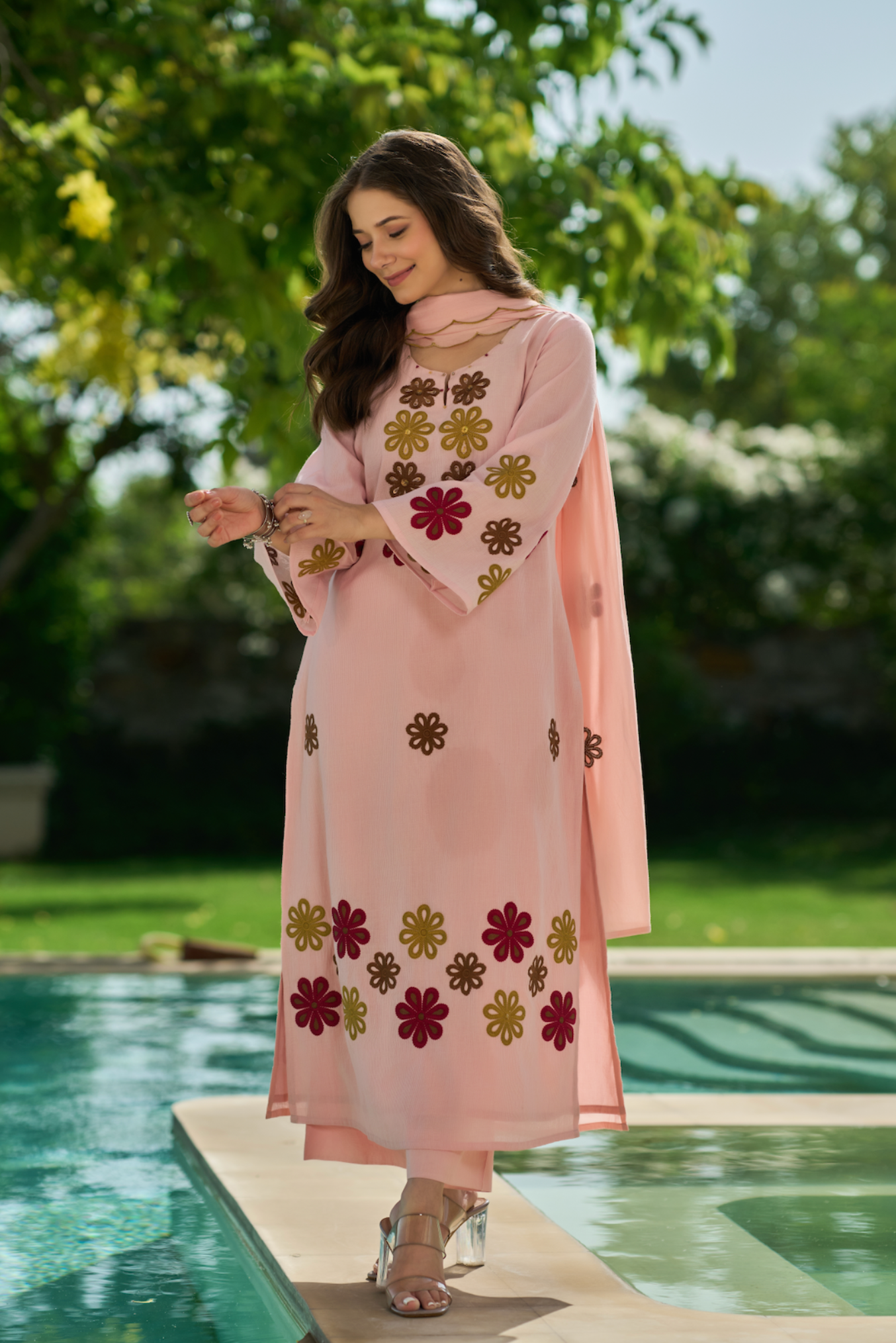 Blush Flora Suit Set