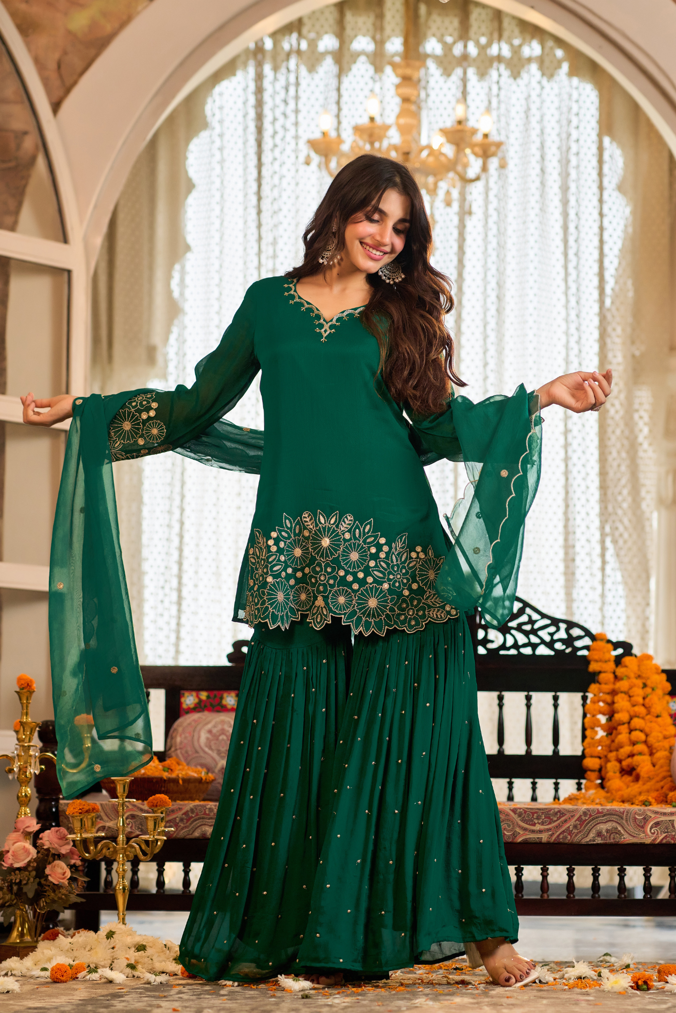 Emerald Zari Suit Set