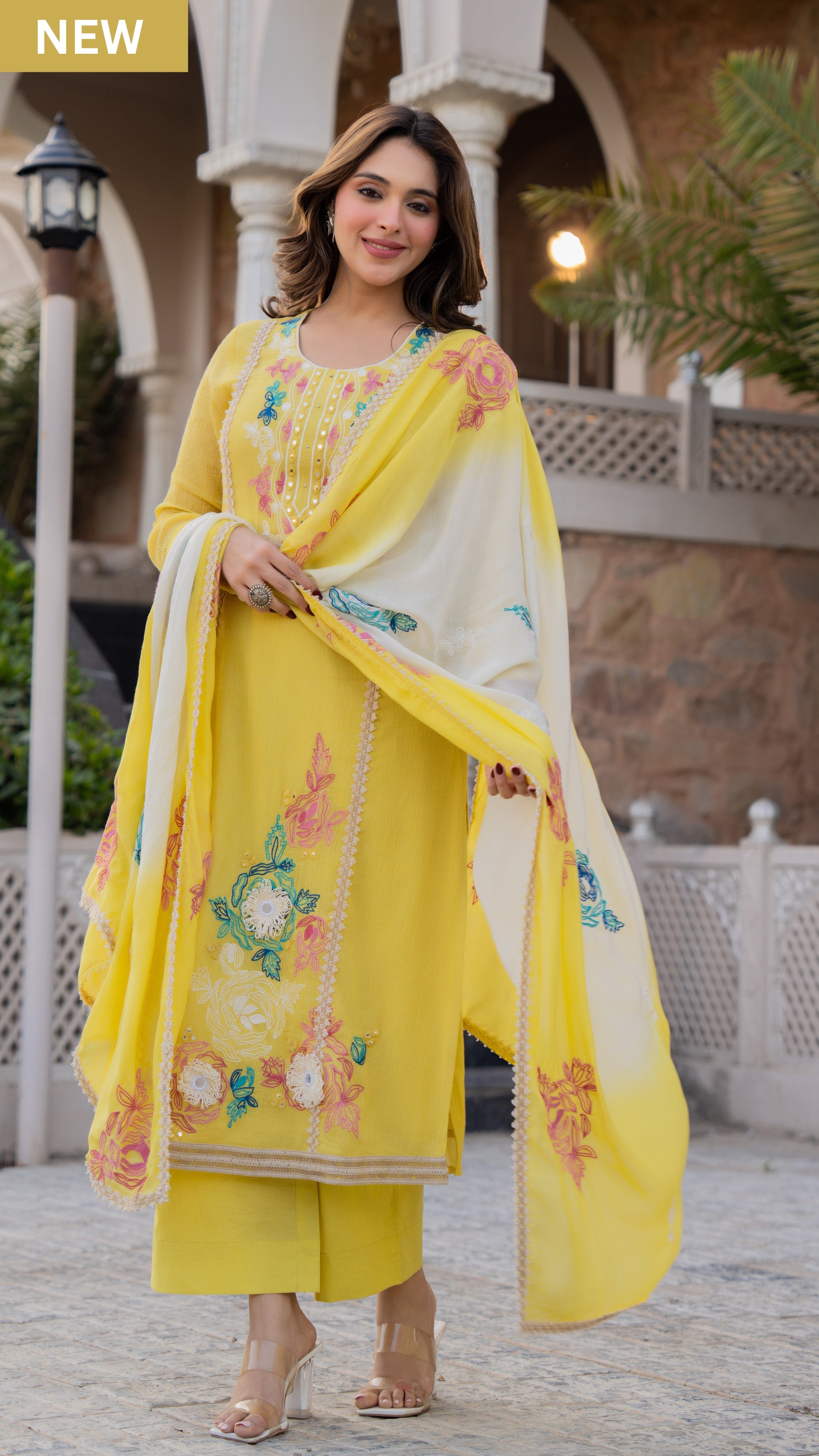 Sunlit Haldi Bloom Suit Set