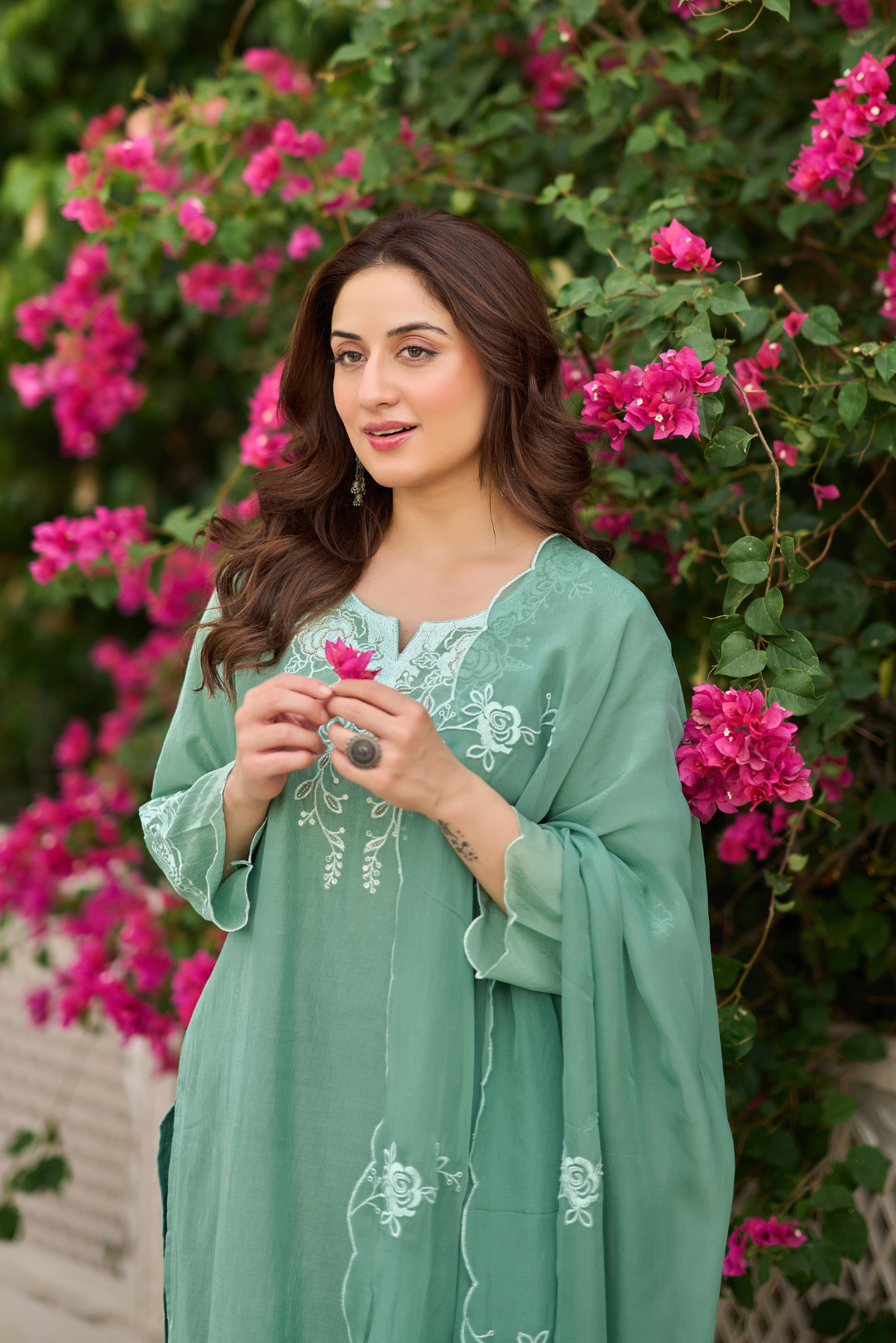 Mint Blossom Suit Set