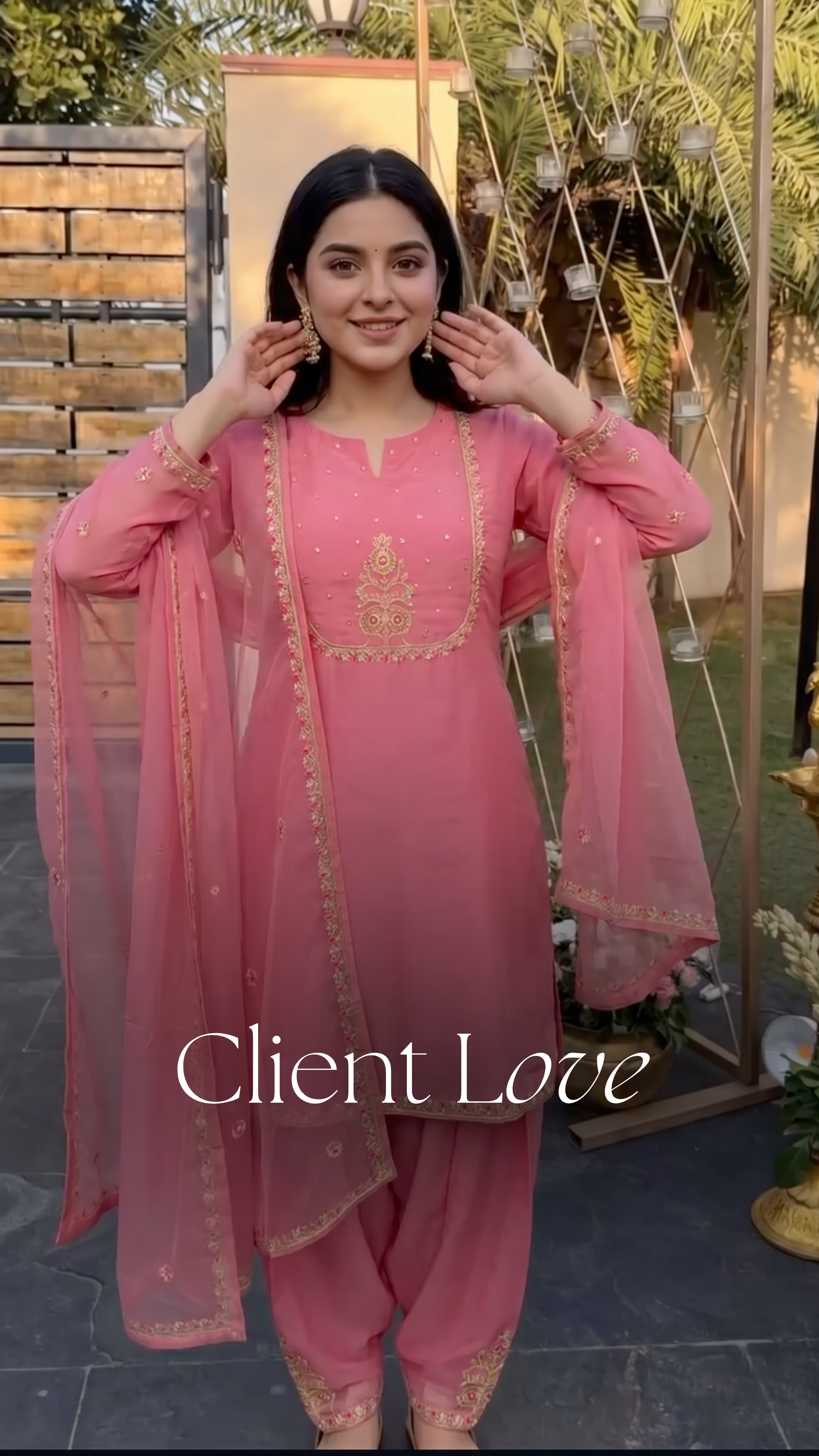 Rose Blush Swiss Tissue Suit Set