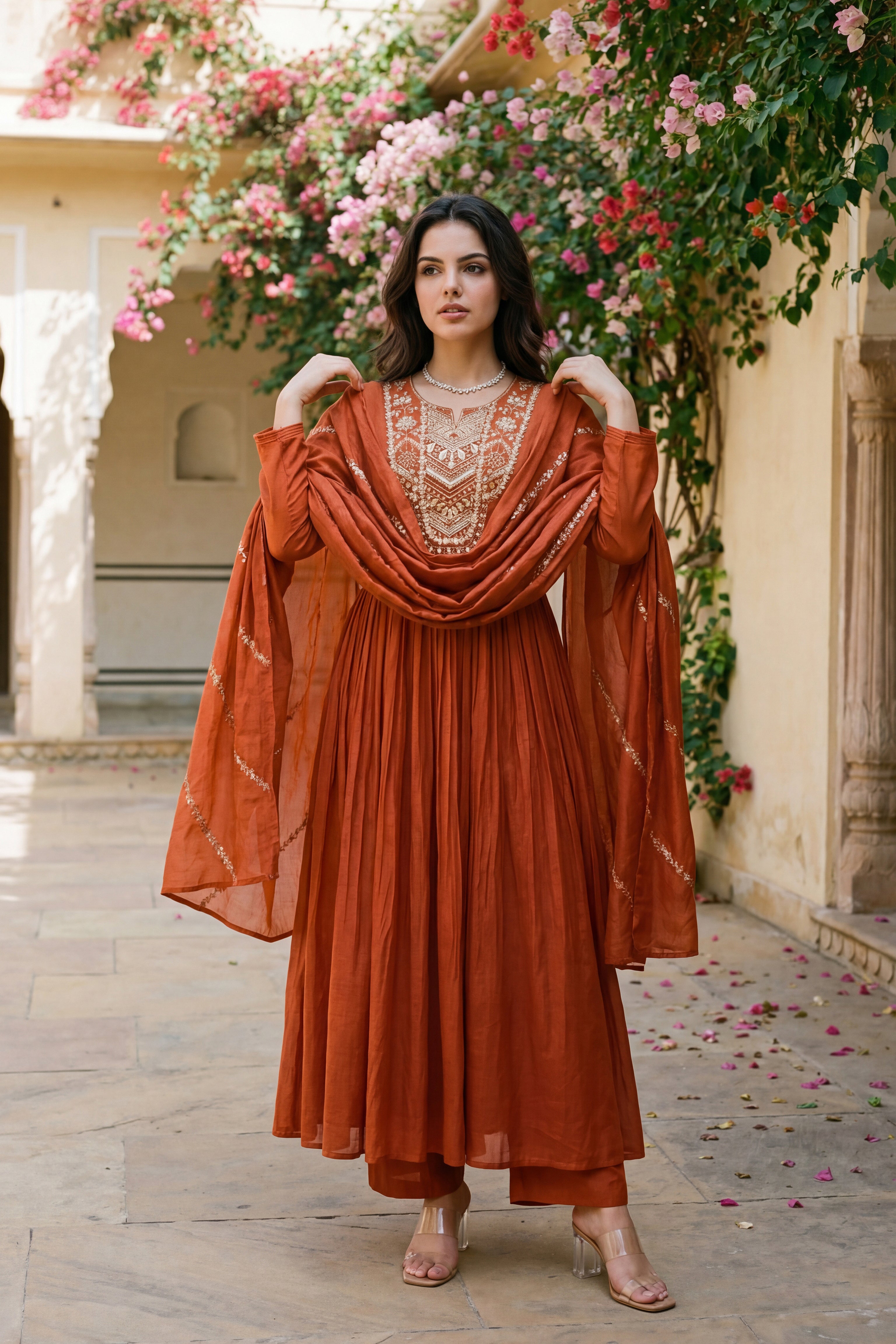 Amber Aura Mulberry Suit Set