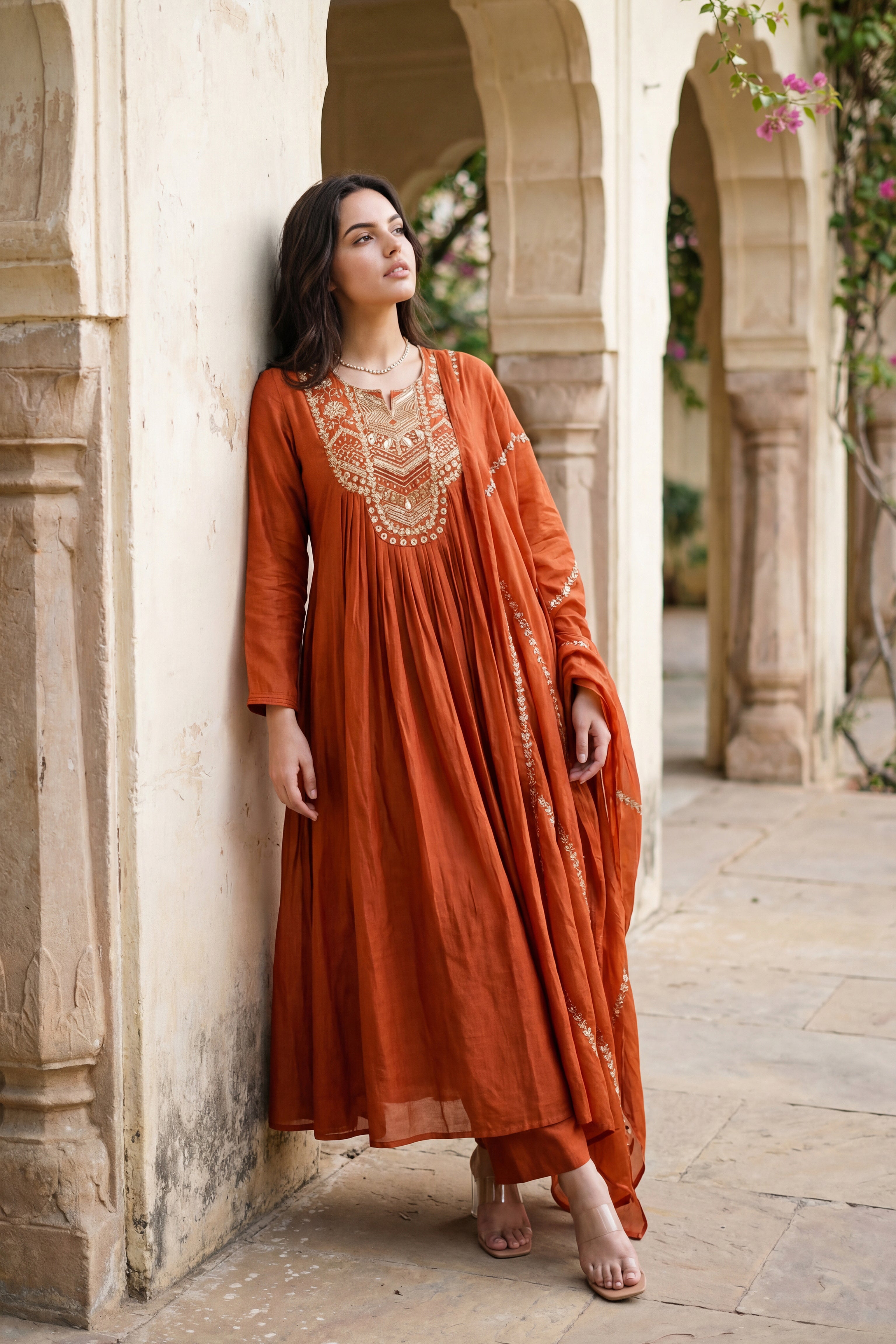 Amber Aura Mulberry Suit Set