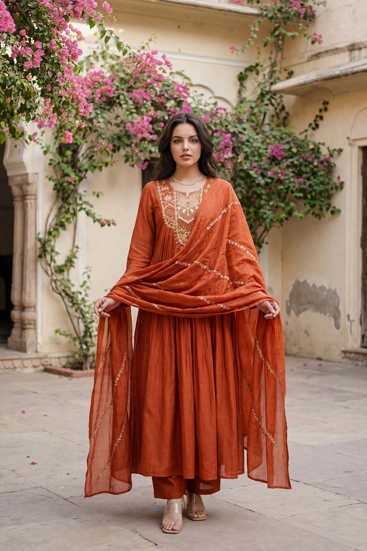 Amber Aura Mulberry Suit Set