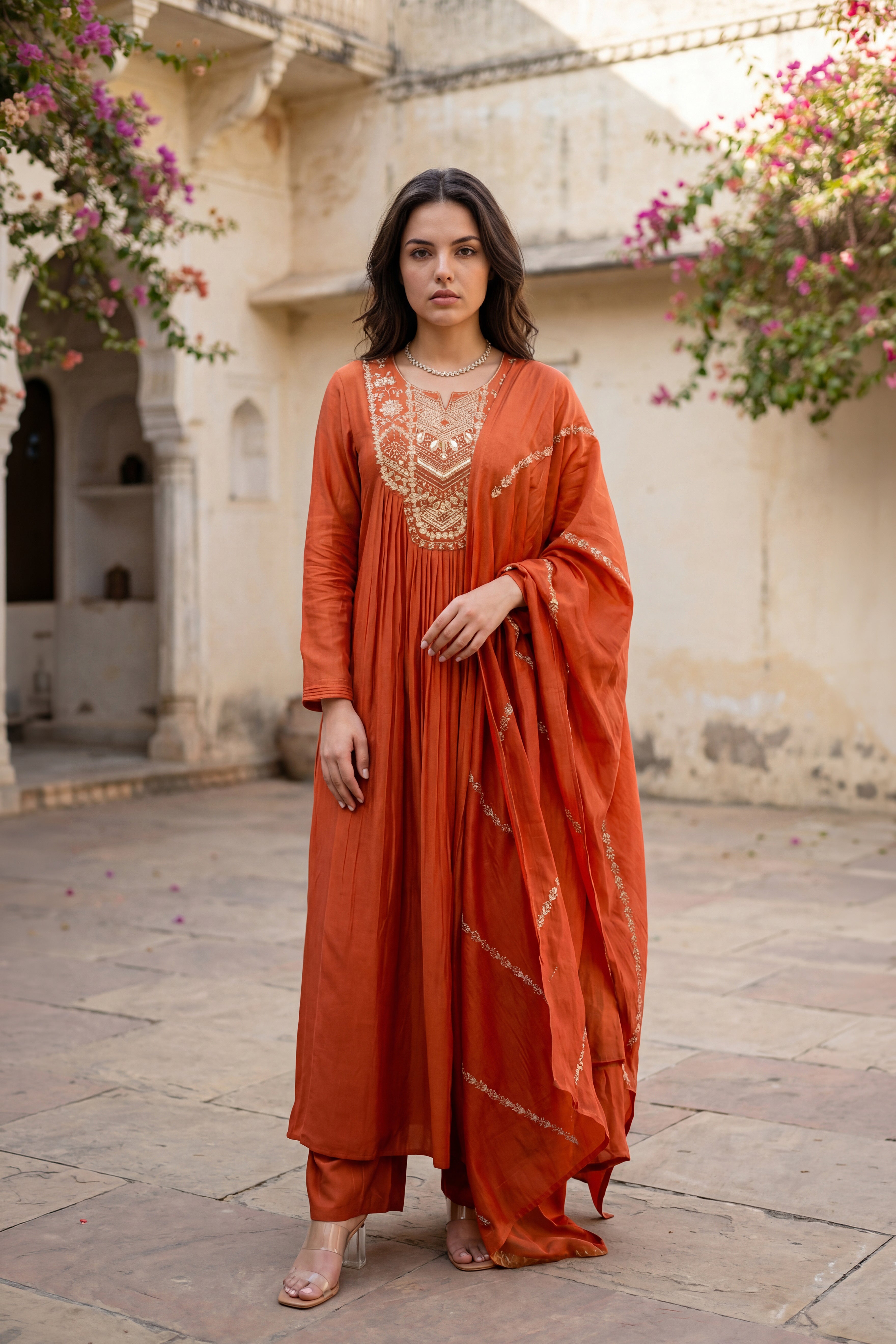 Amber Aura Mulberry Suit Set