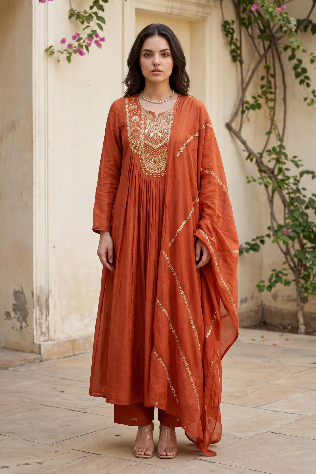 Amber Aura Mulberry Suit Set