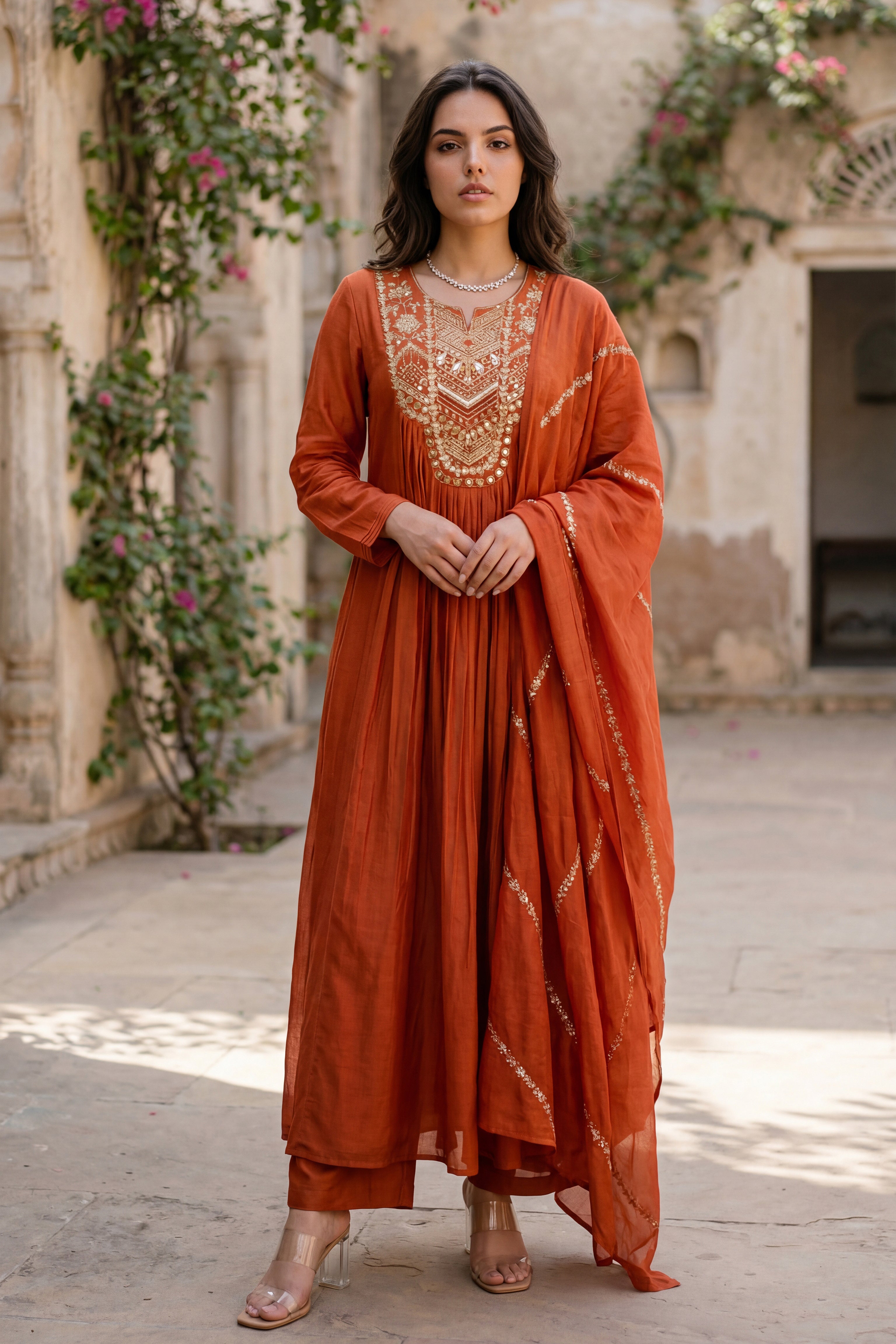 Amber Aura Mulberry Suit Set