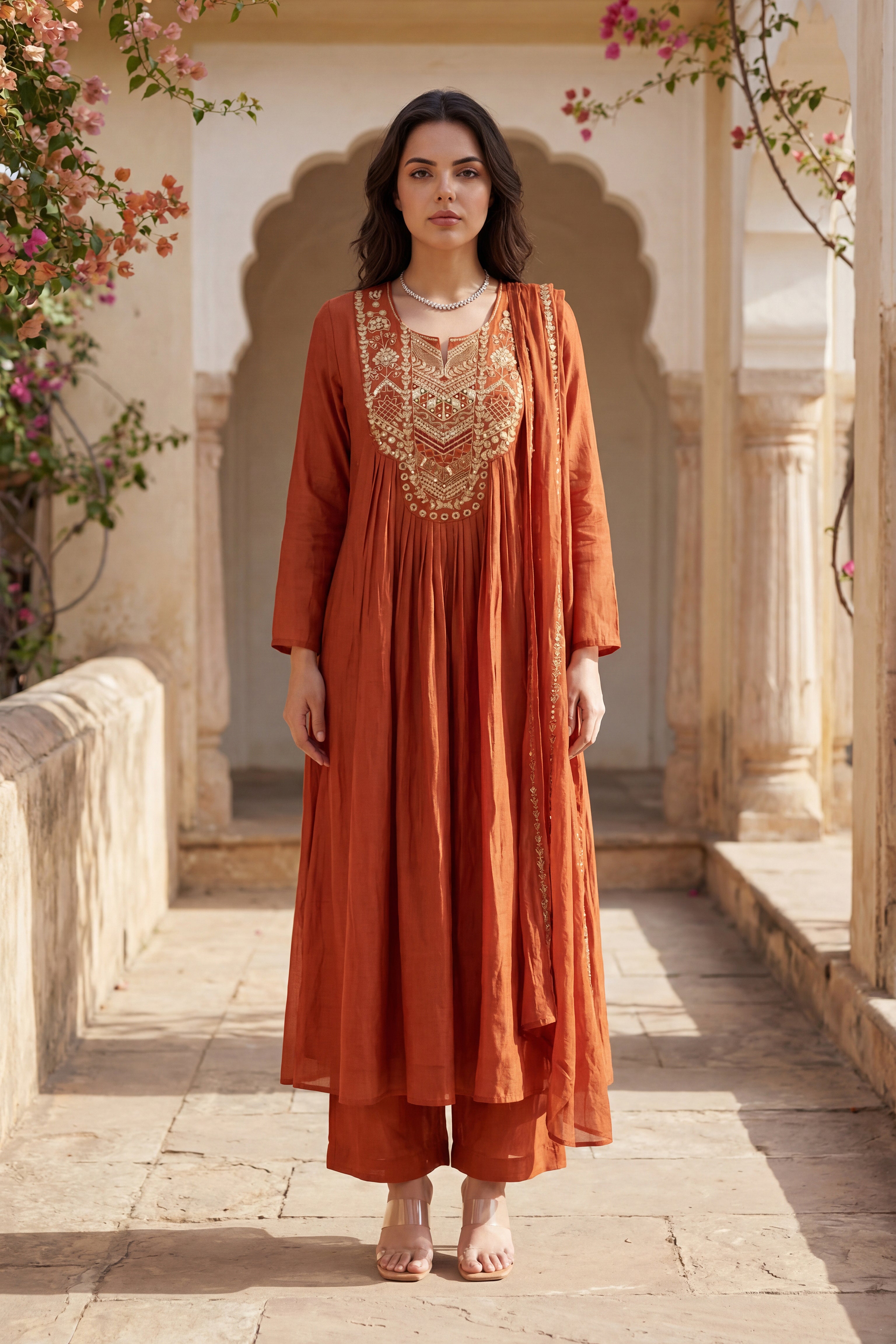Amber Aura Mulberry Suit Set