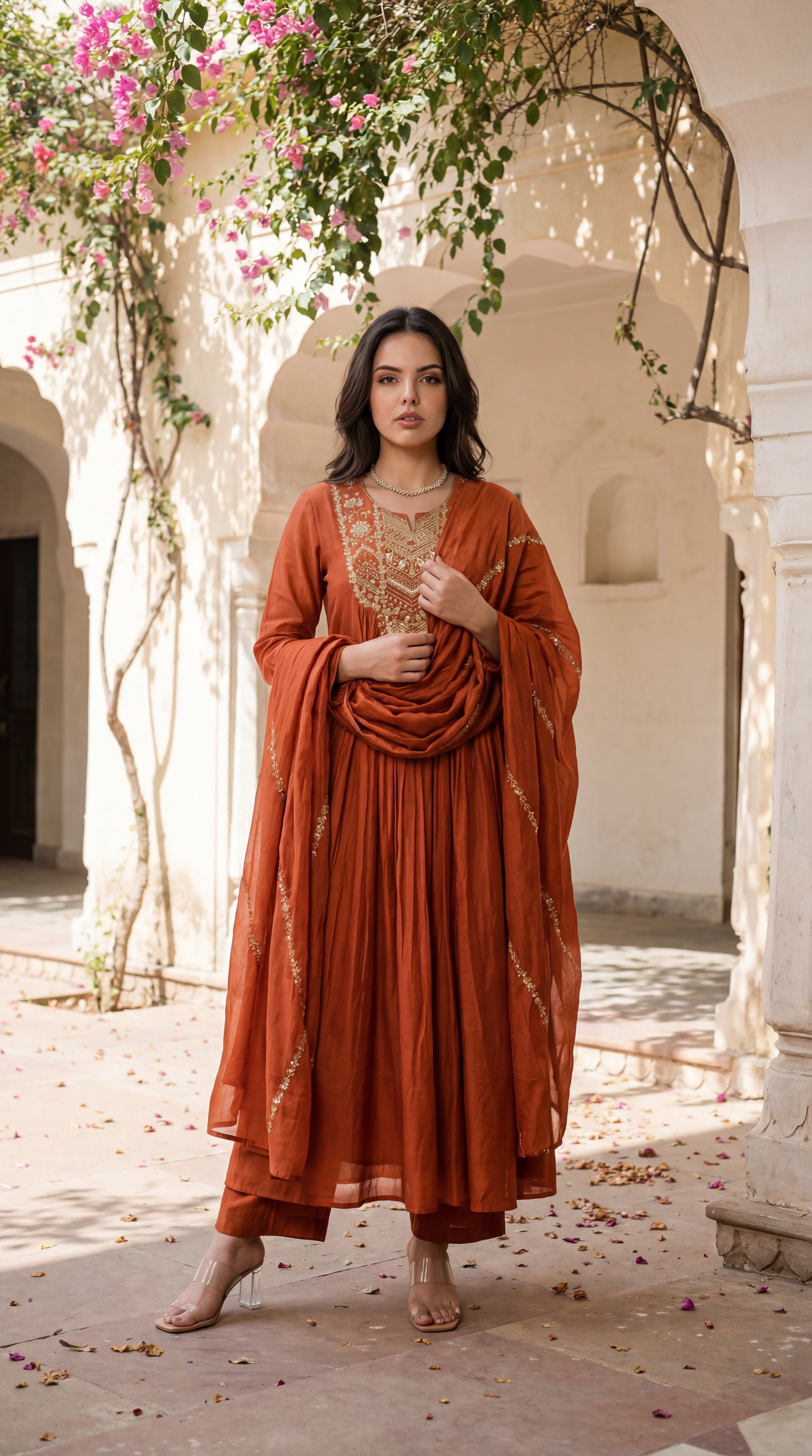 Amber Aura Mulberry Suit Set