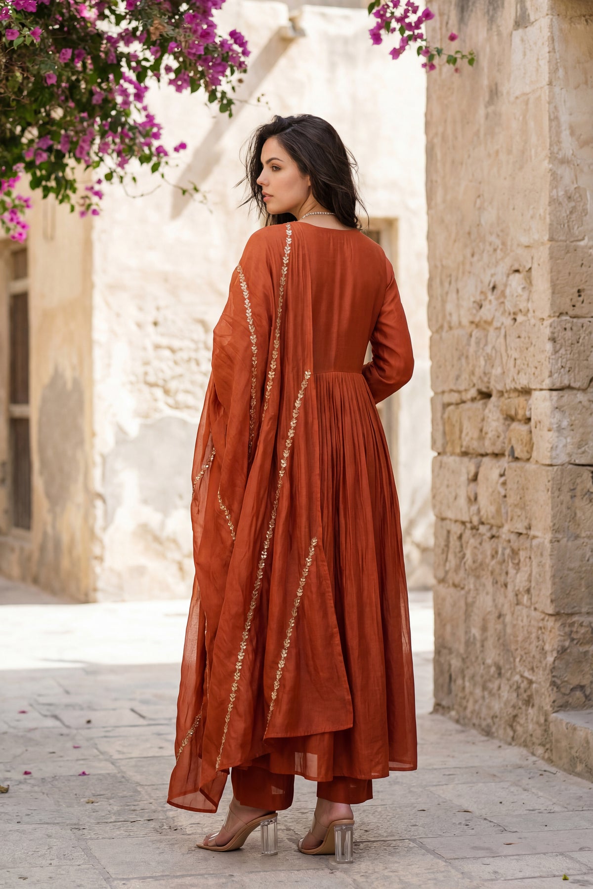 Amber Aura Mulberry Suit Set