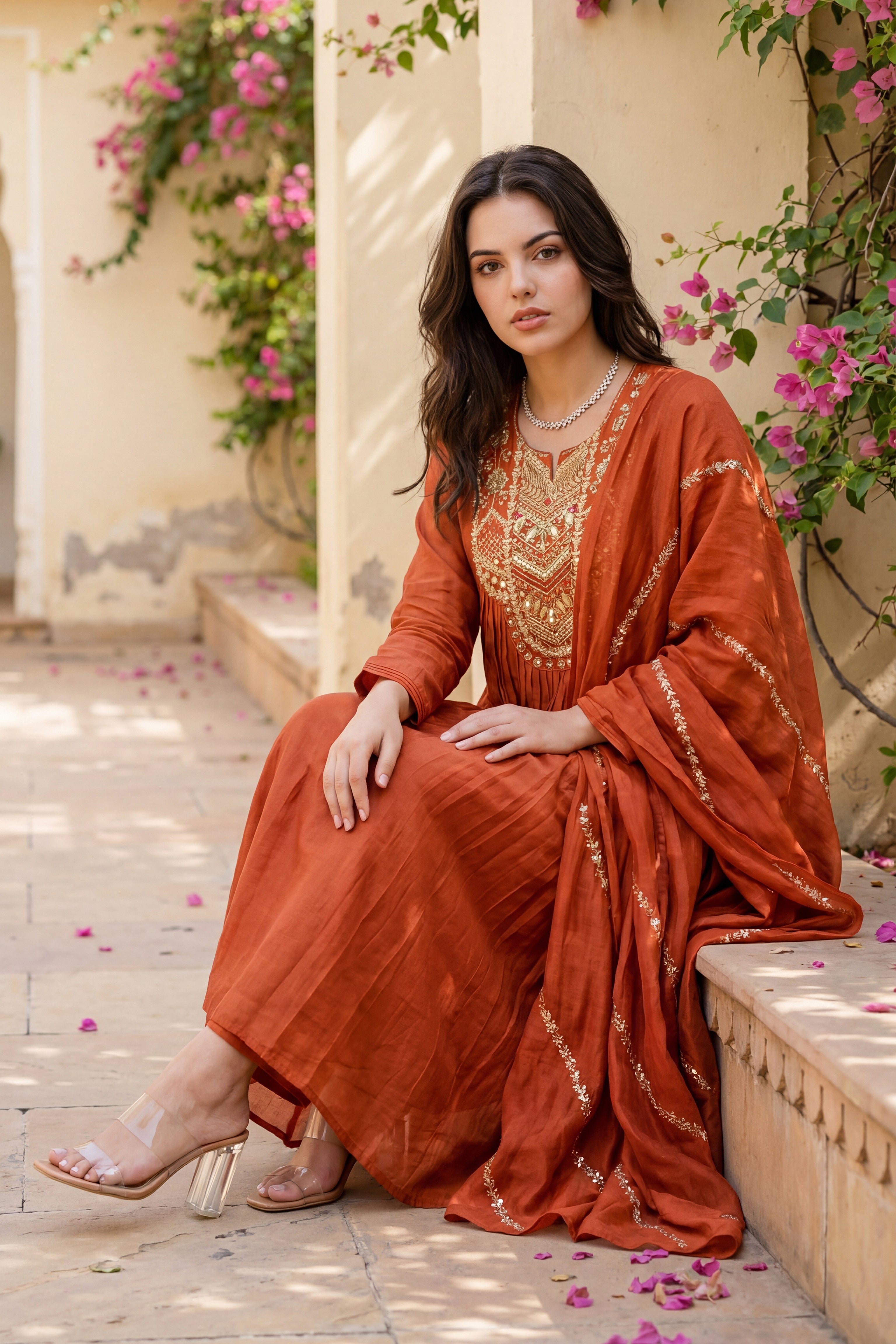 Amber Aura Mulberry Suit Set