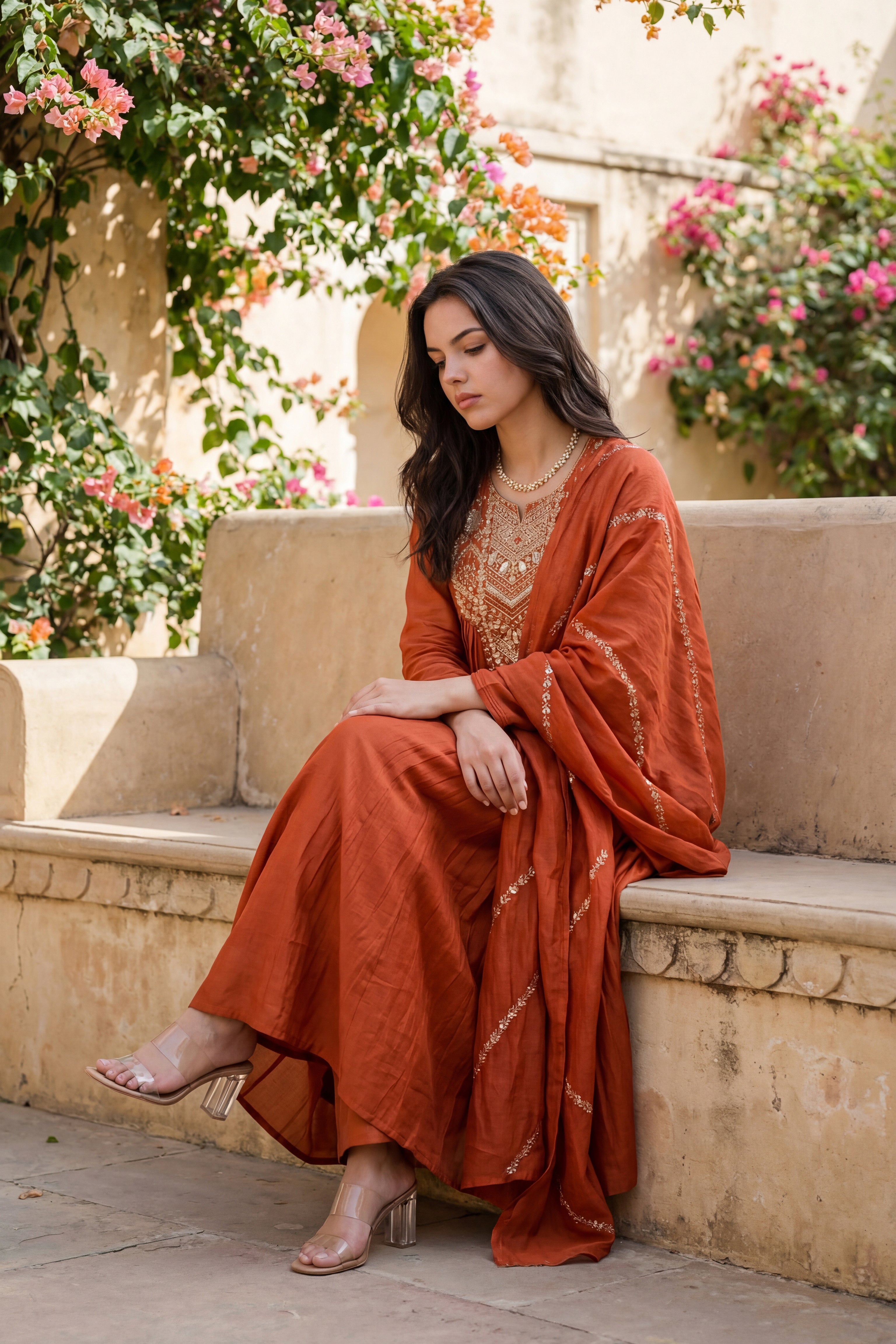 Amber Aura Mulberry Suit Set
