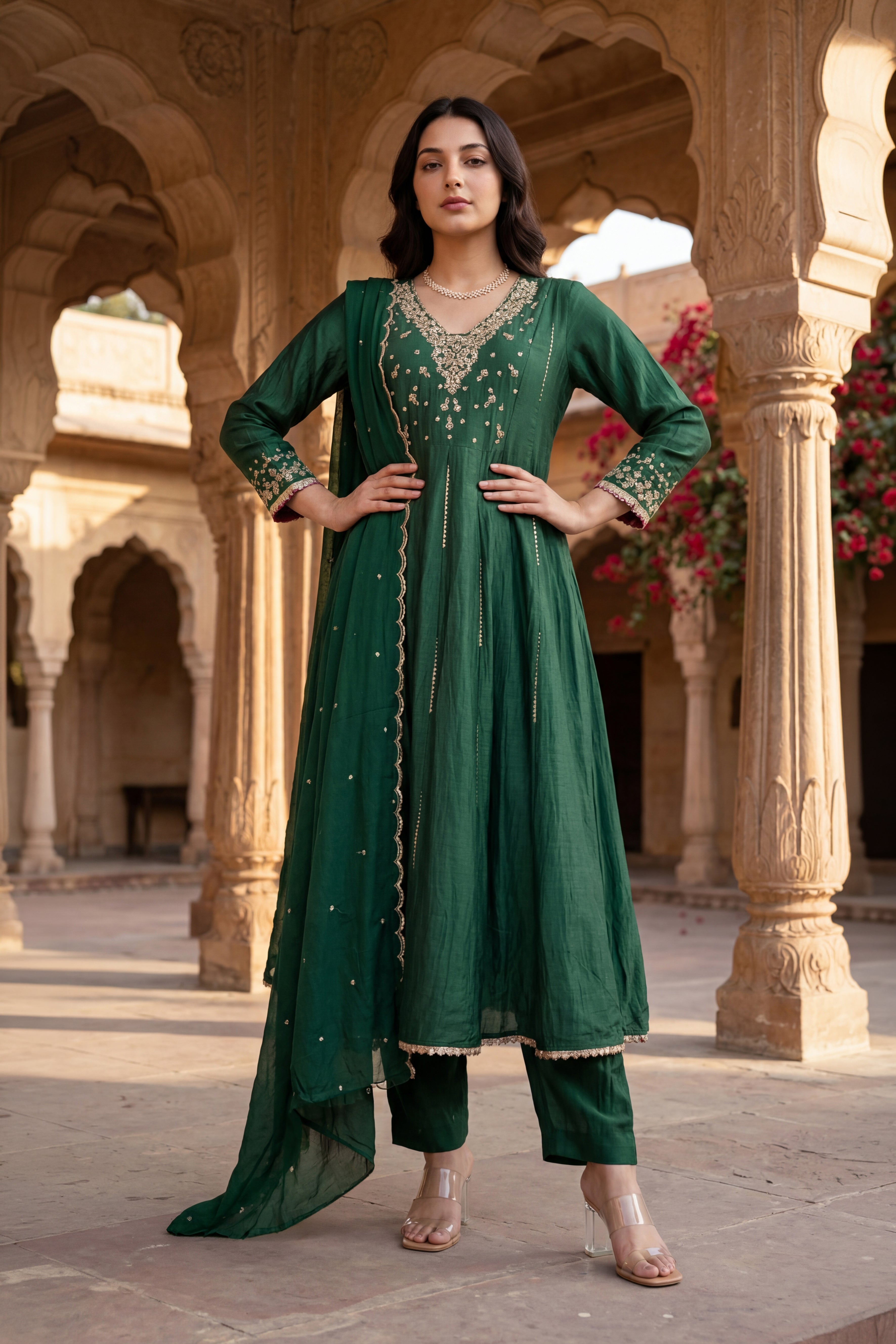 Forest Bloom Kurta Set