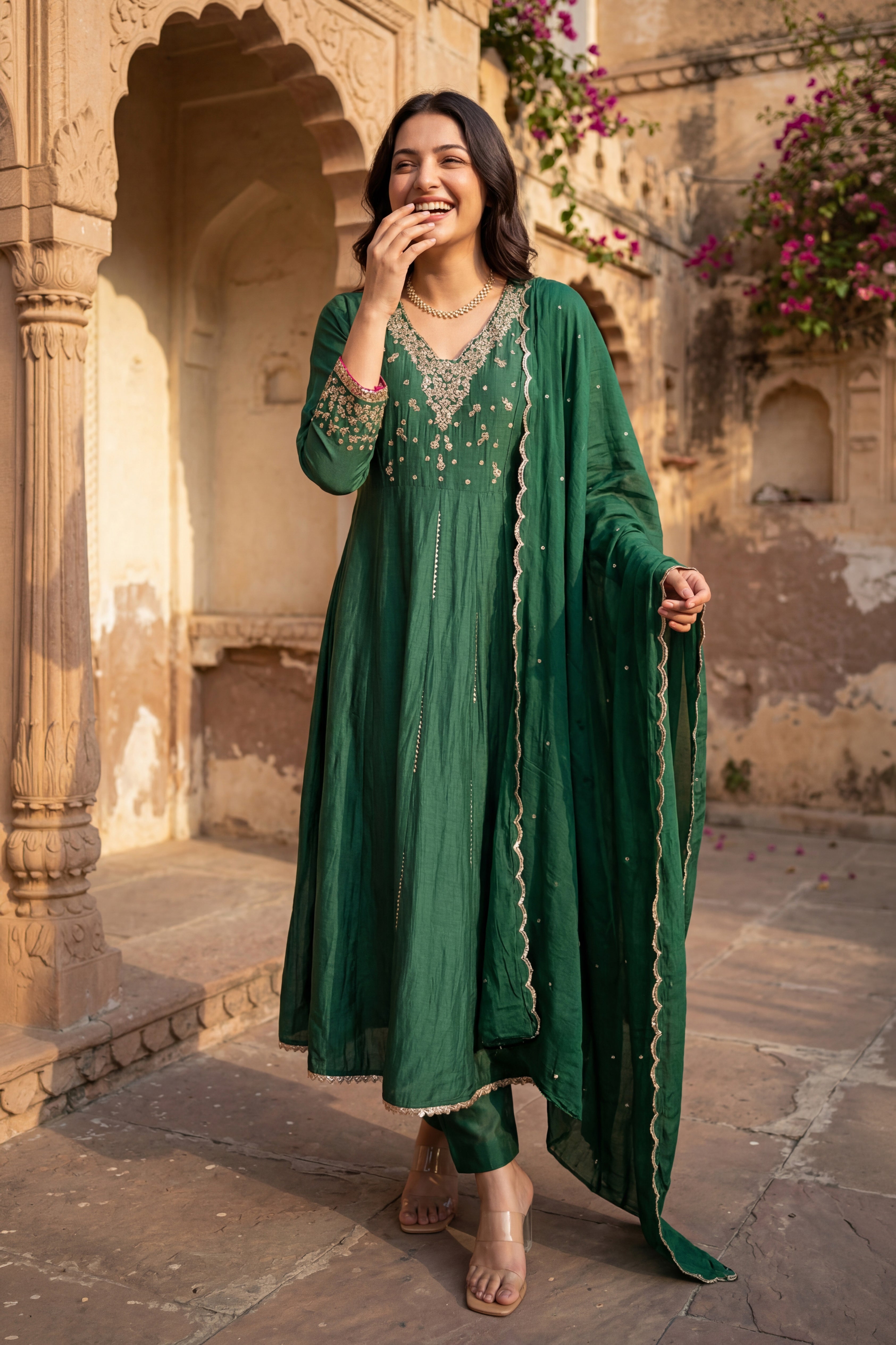 Forest Bloom Kurta Set