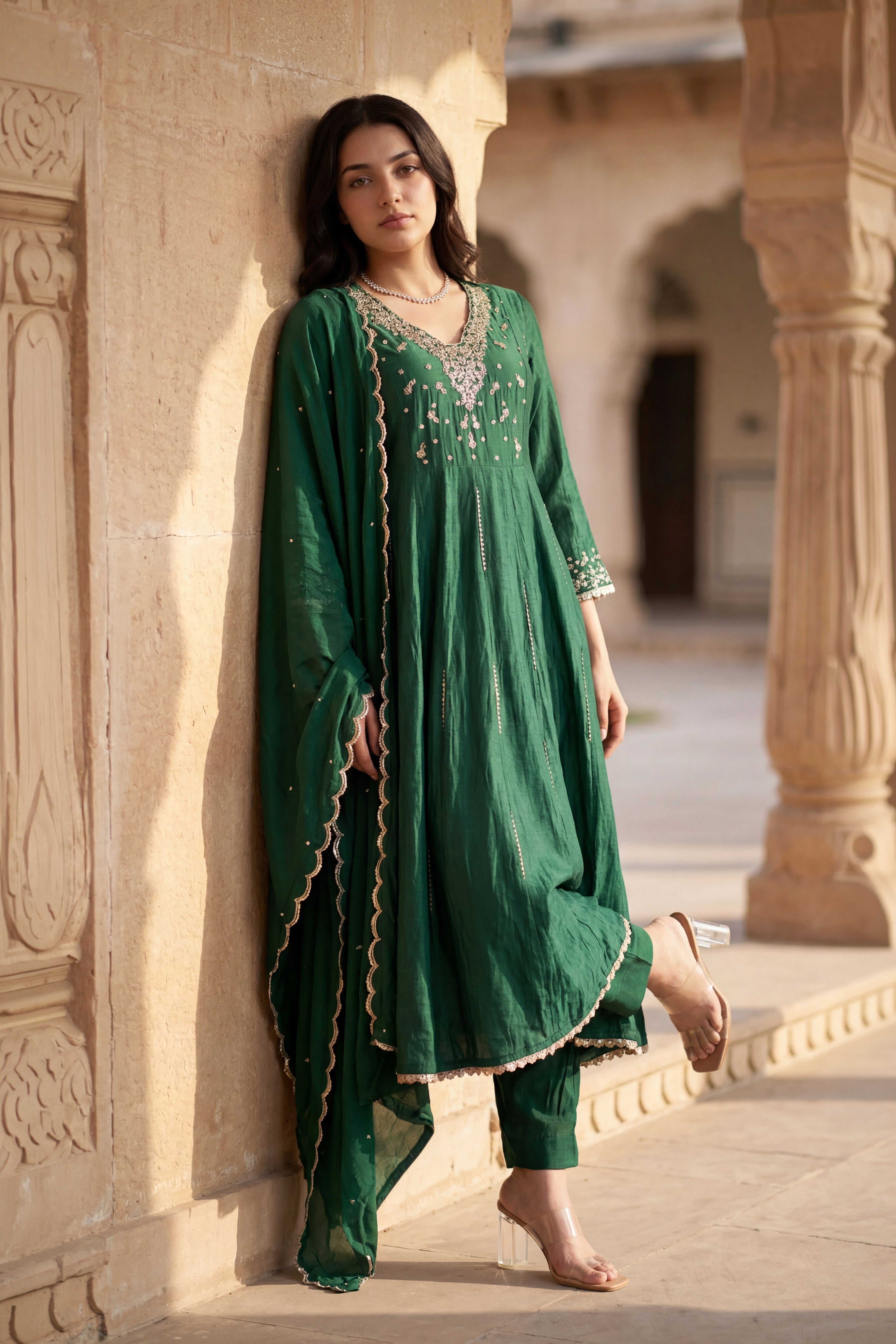 Forest Bloom Kurta Set