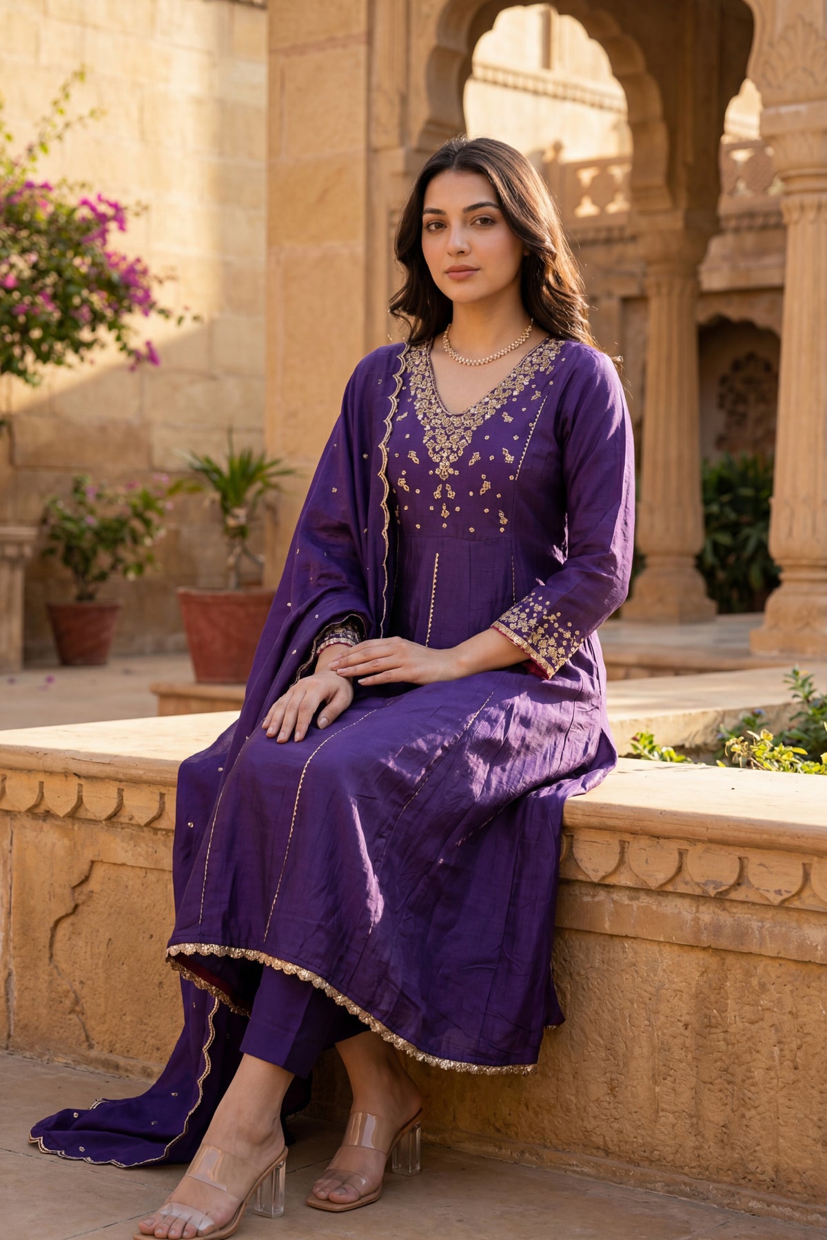 Regal Berry Kurta Set