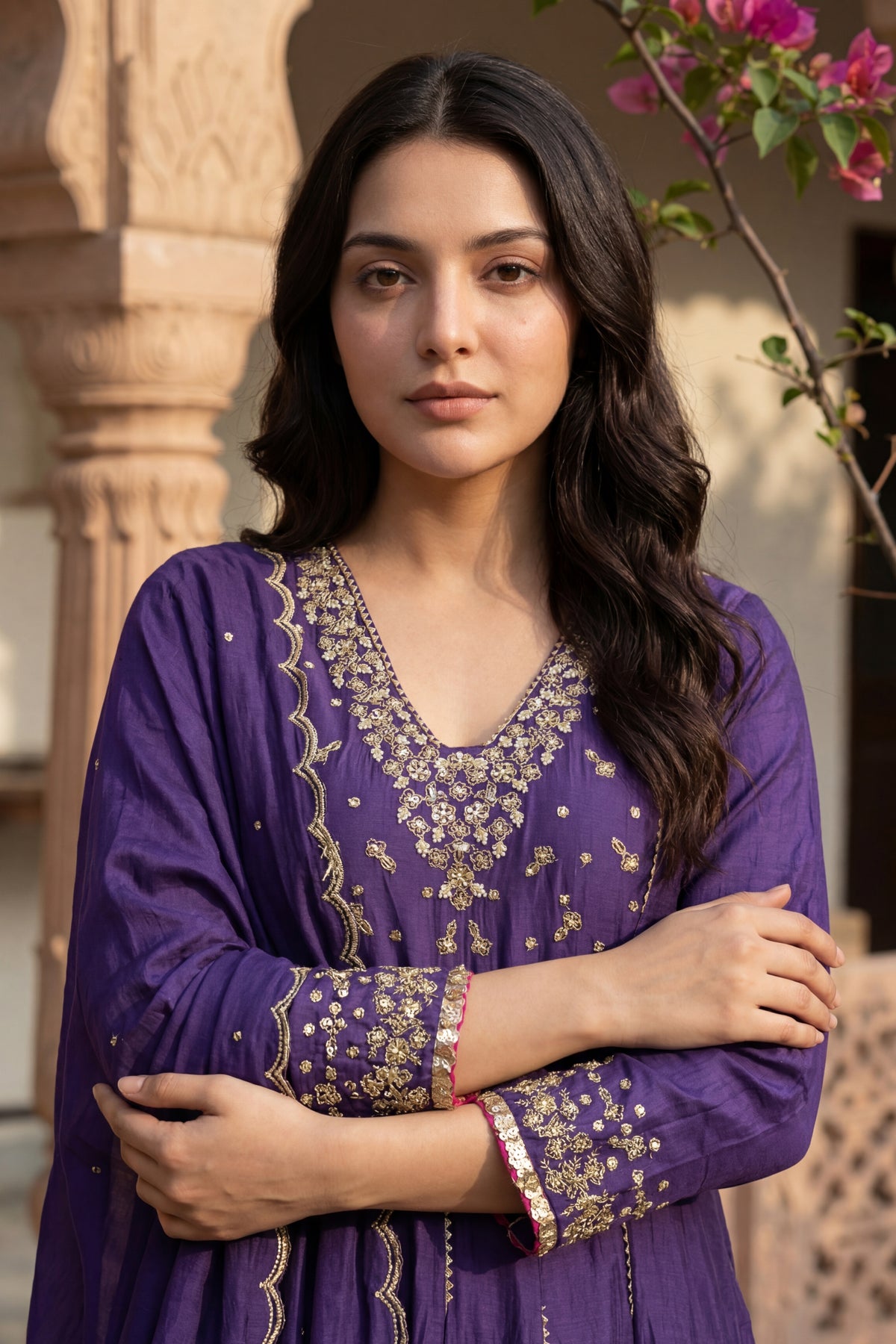 Regal Berry Kurta Set