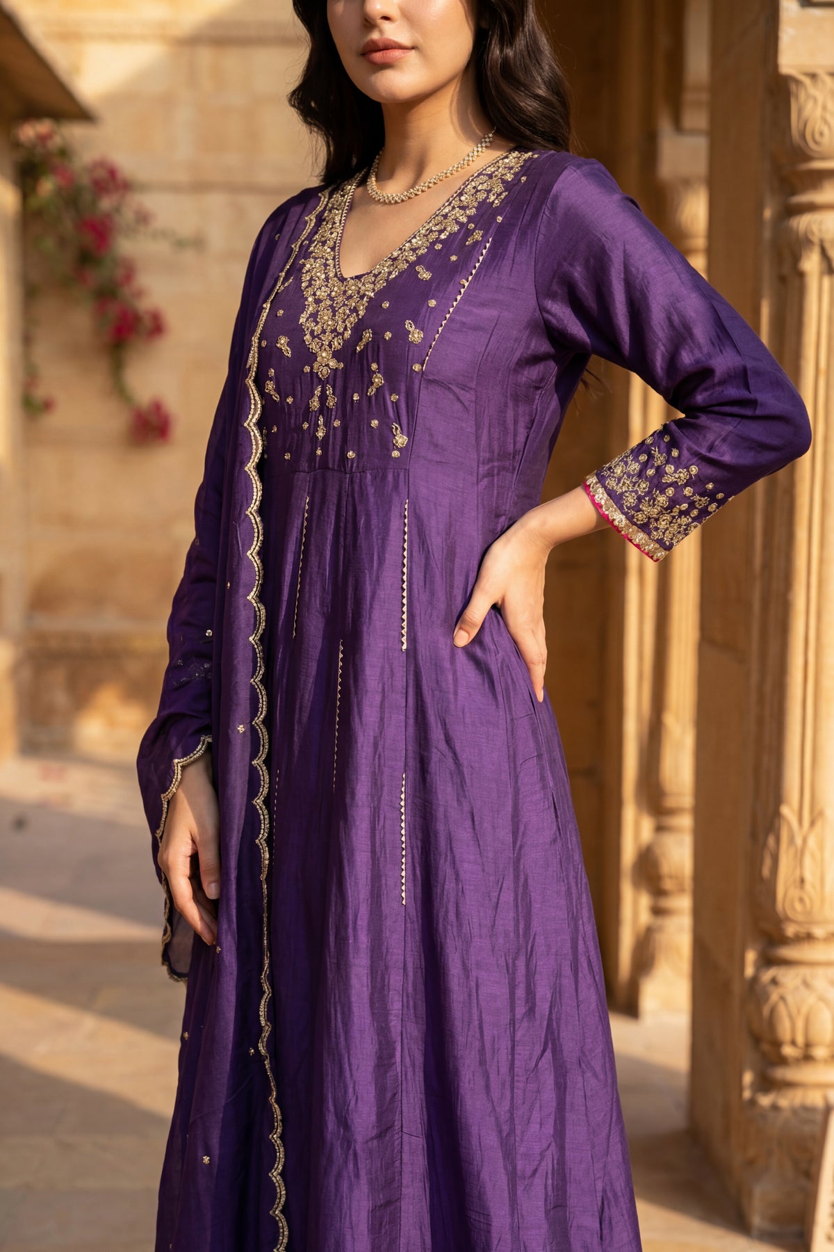 Regal Berry Kurta Set