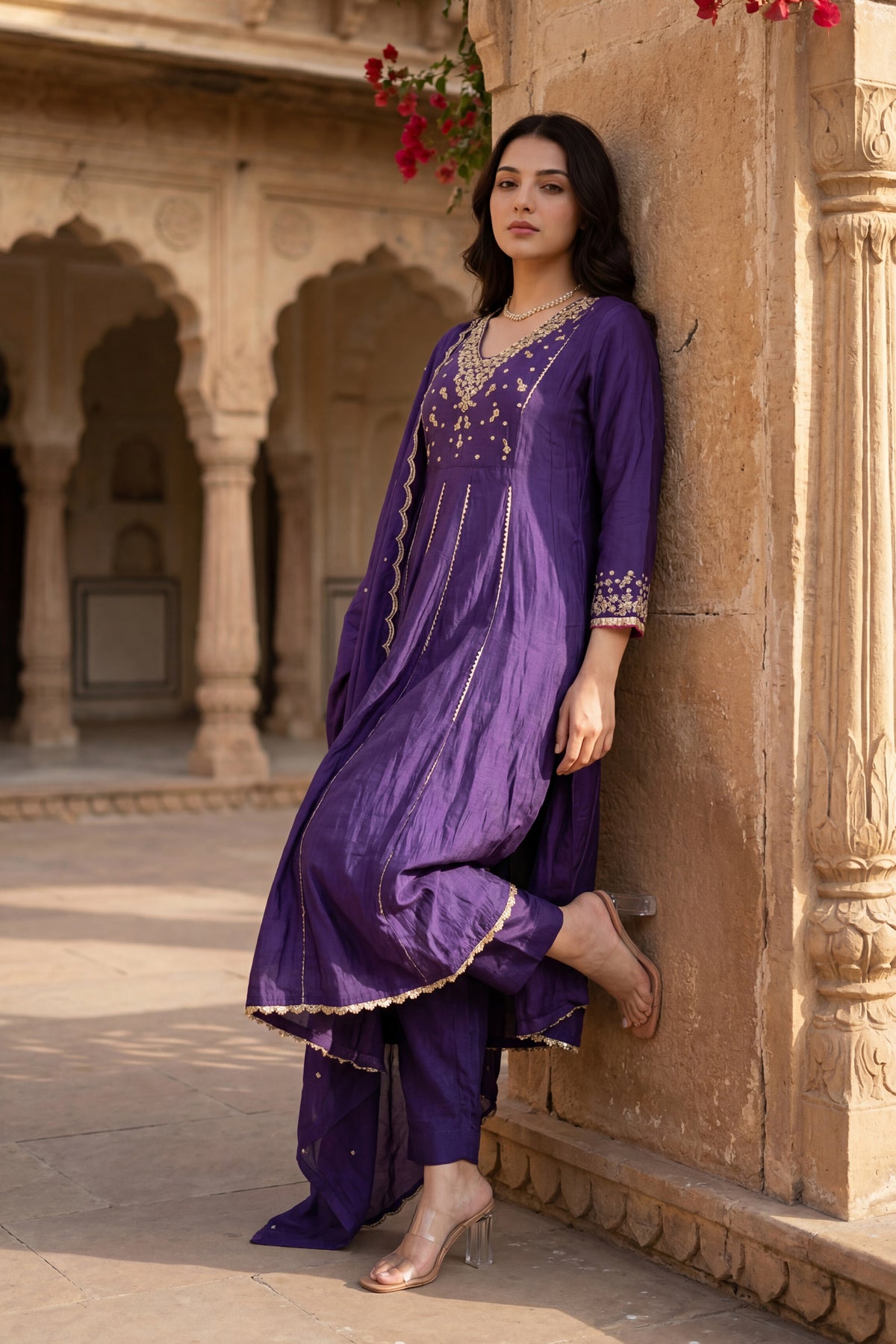 Regal Berry Kurta Set