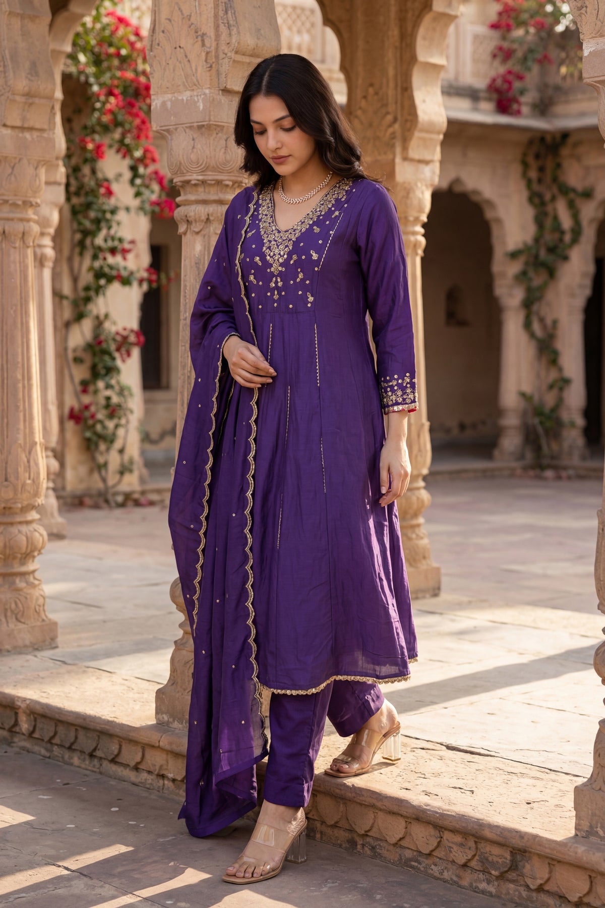 Regal Berry Kurta Set