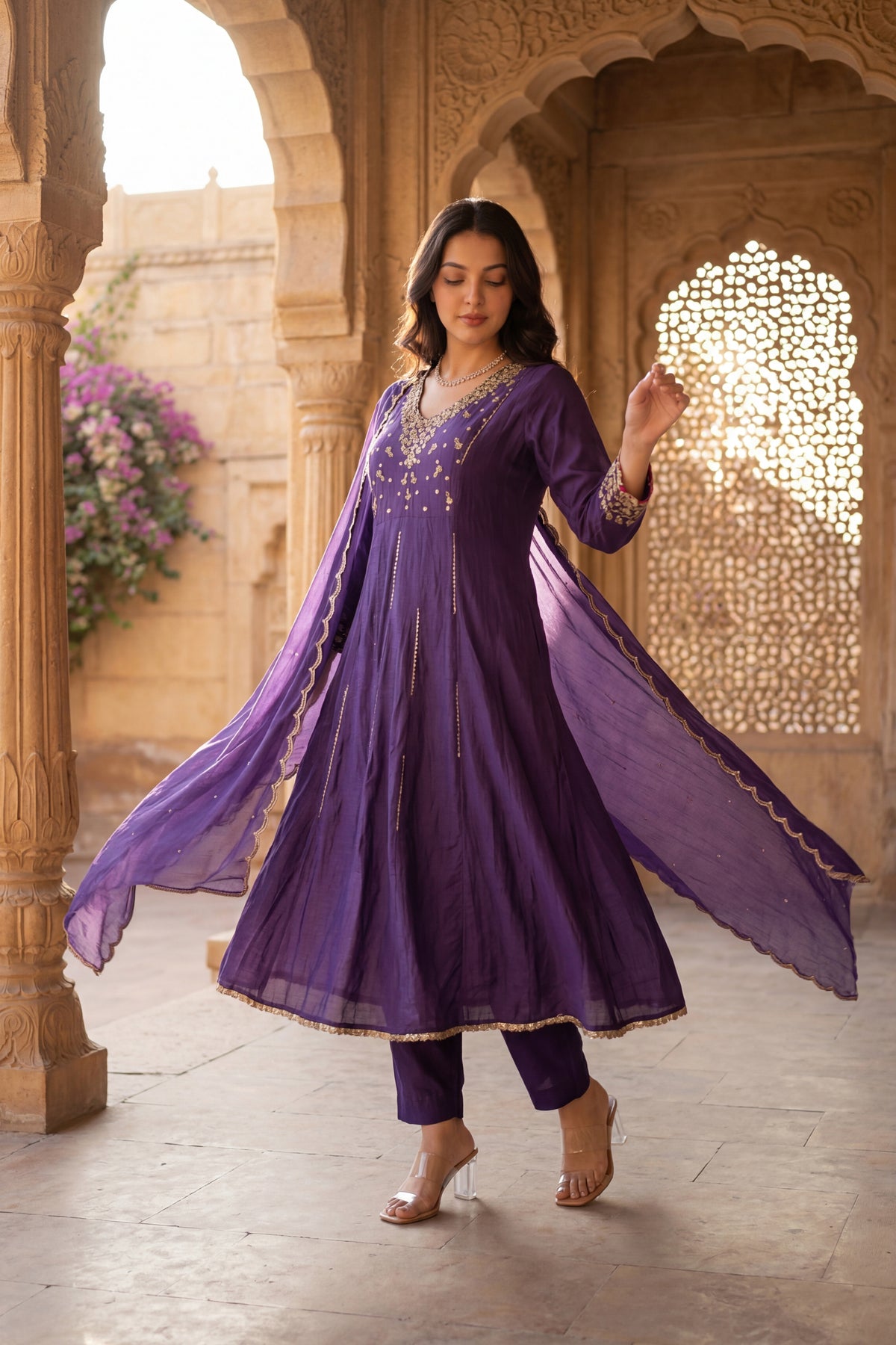 Regal Berry Kurta Set