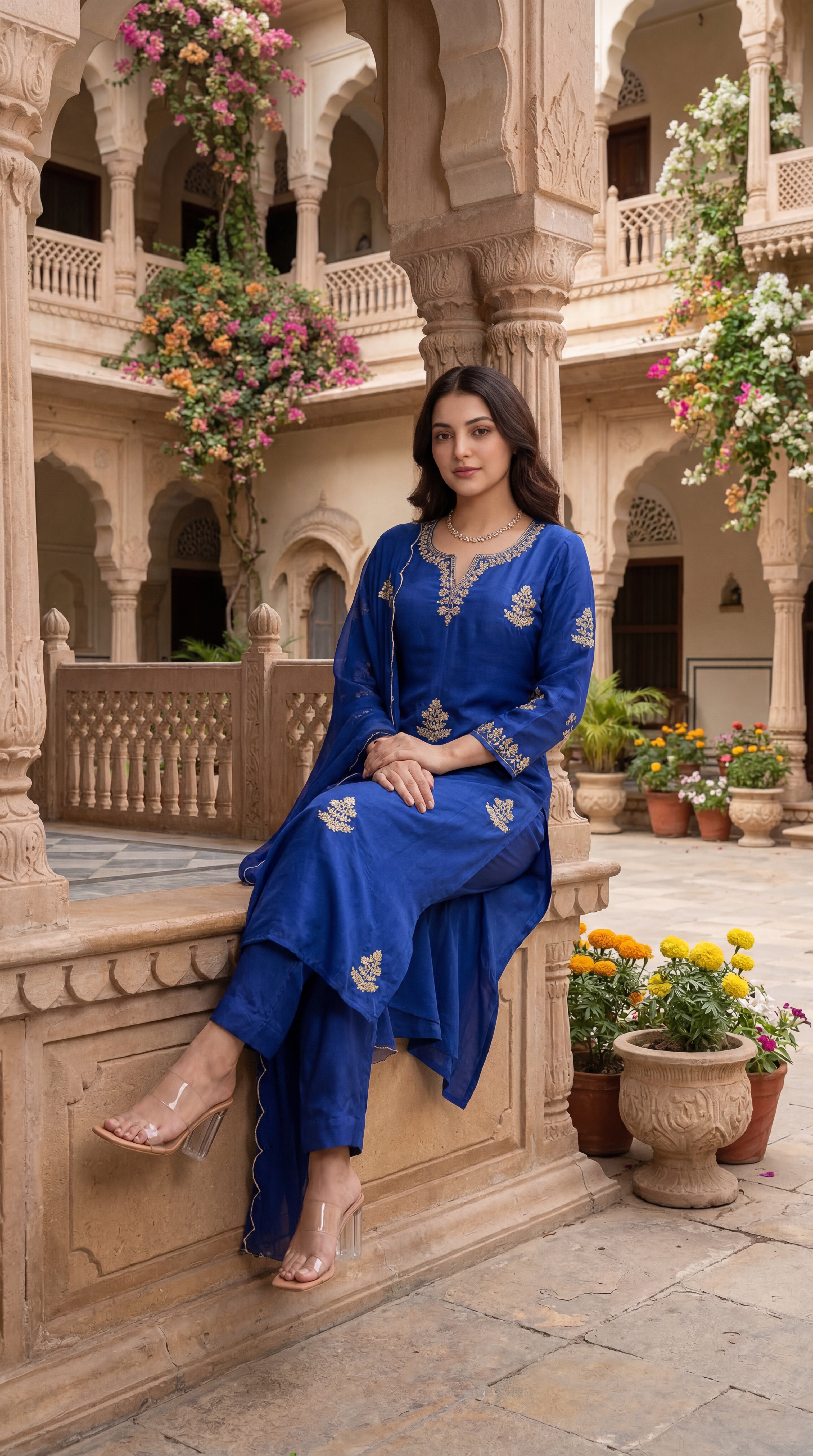 Royal Sapphire Suit Set