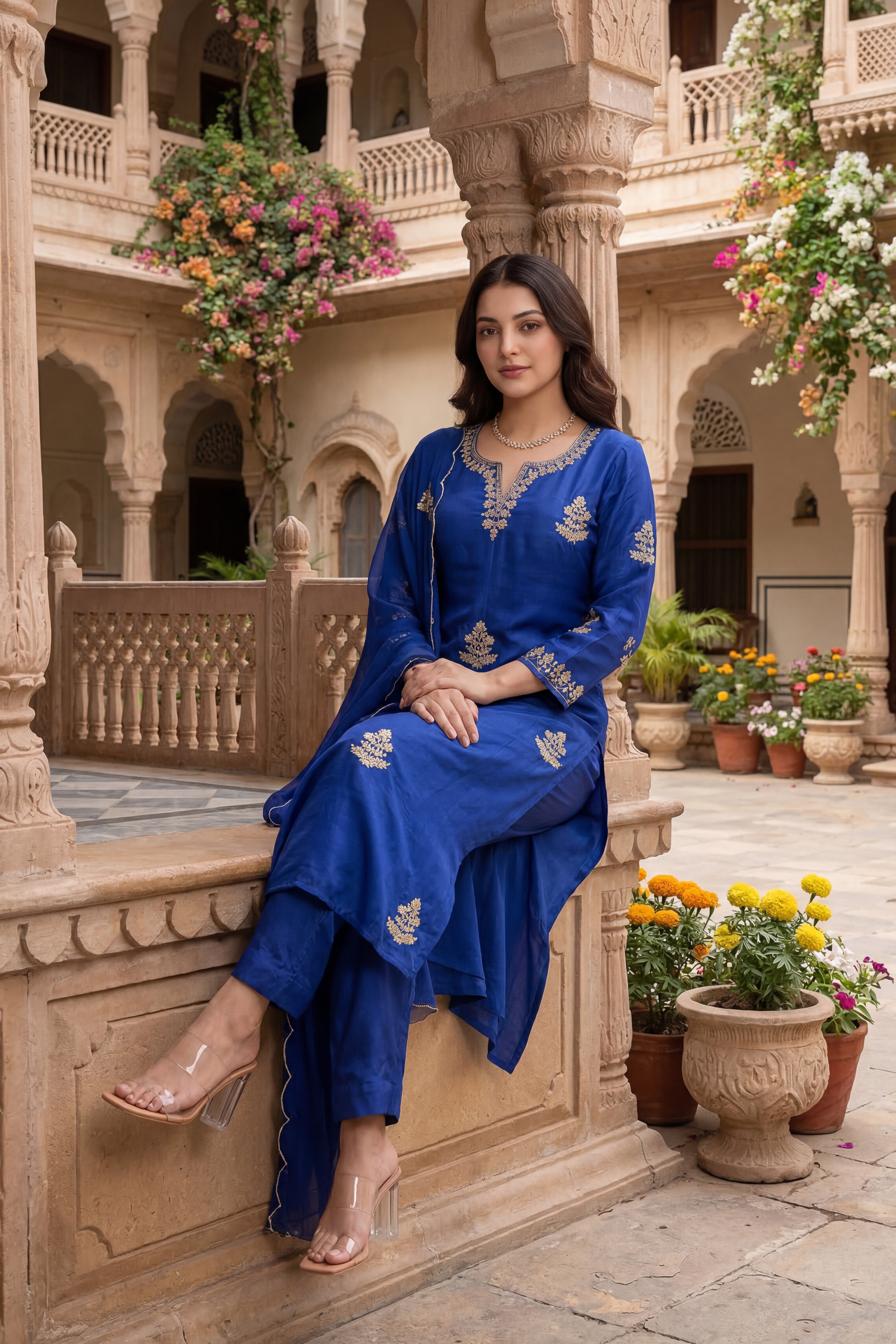 Royal Sapphire Suit Set
