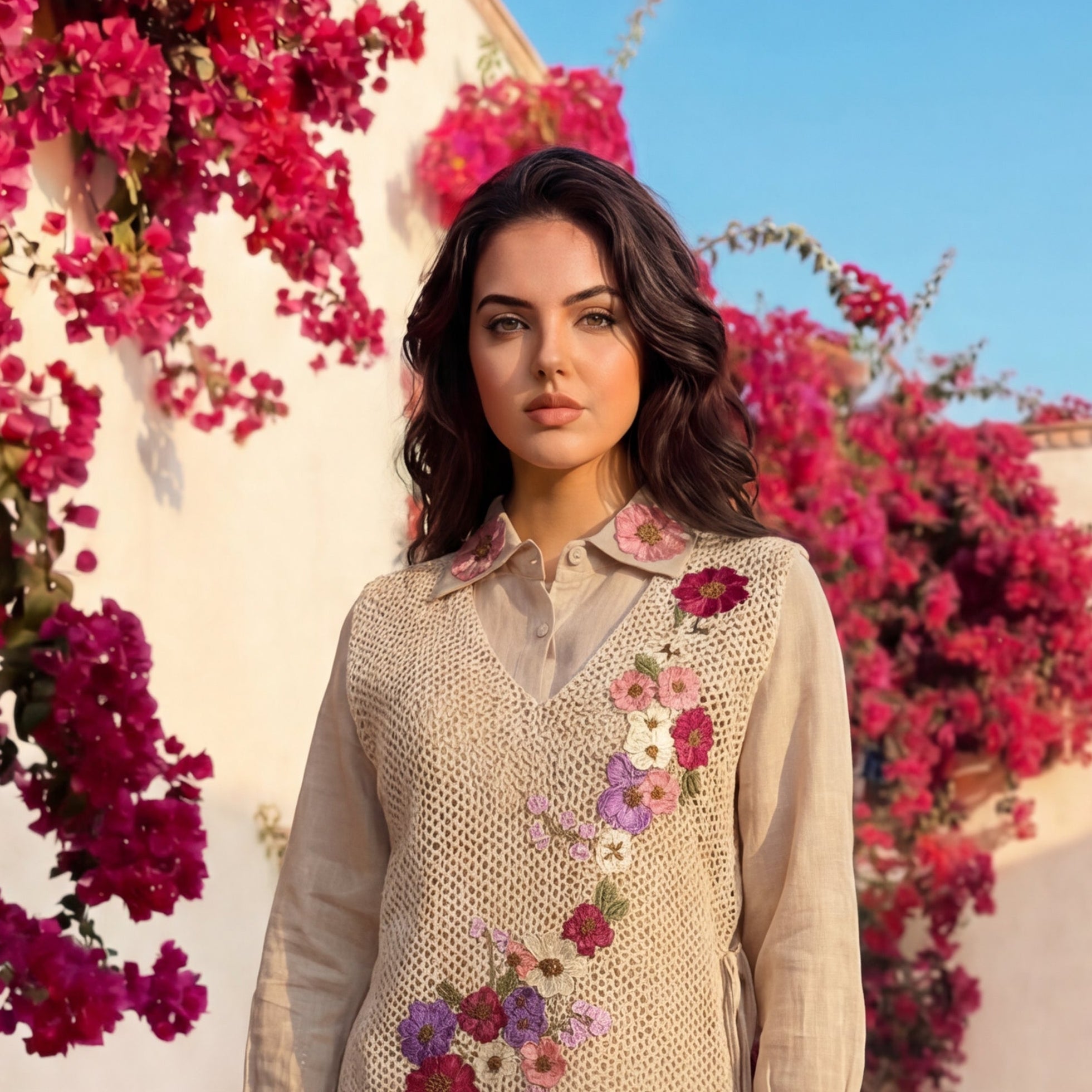 Shefali Floral Jute Co-ord Set