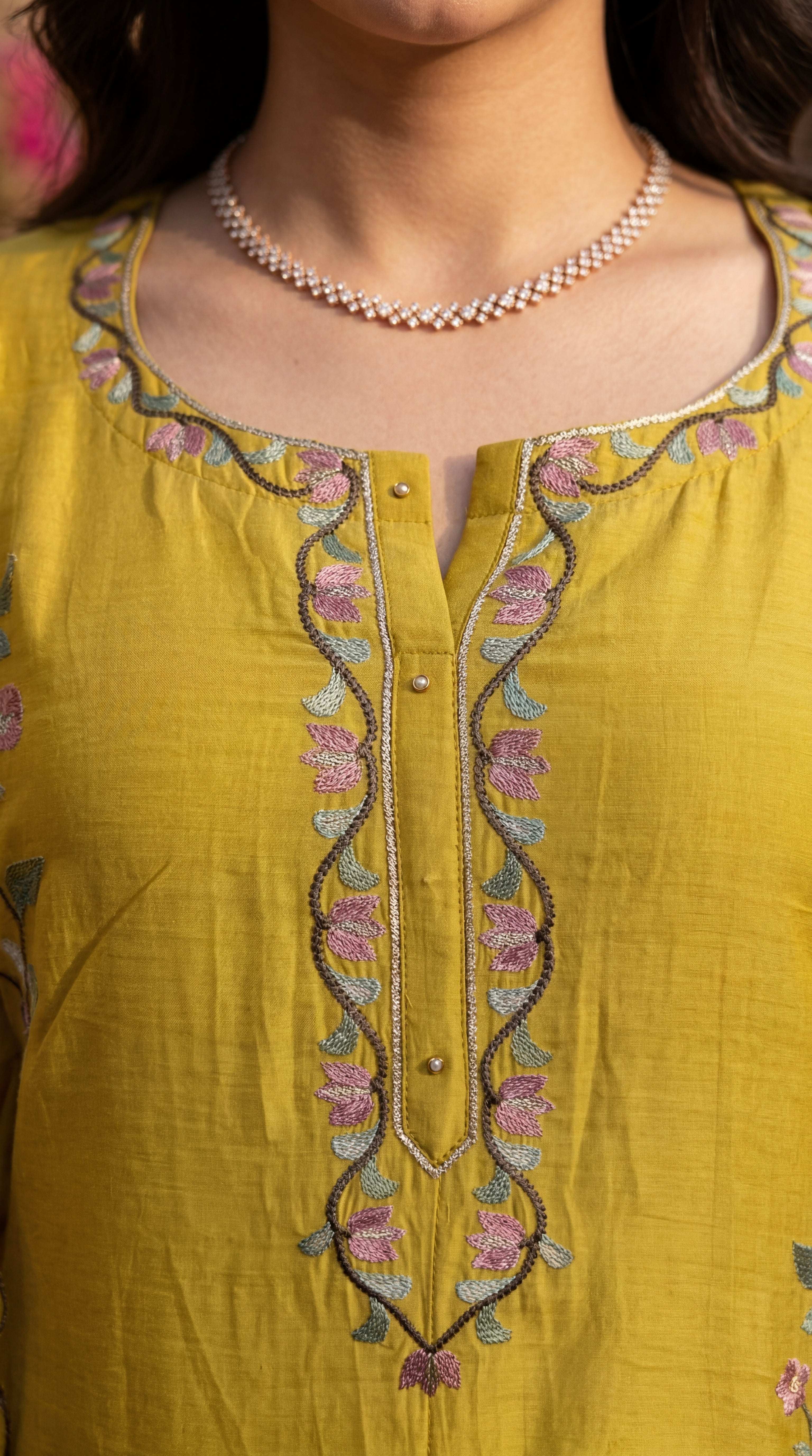 Sunlit Elegance Chanderi Suit Set