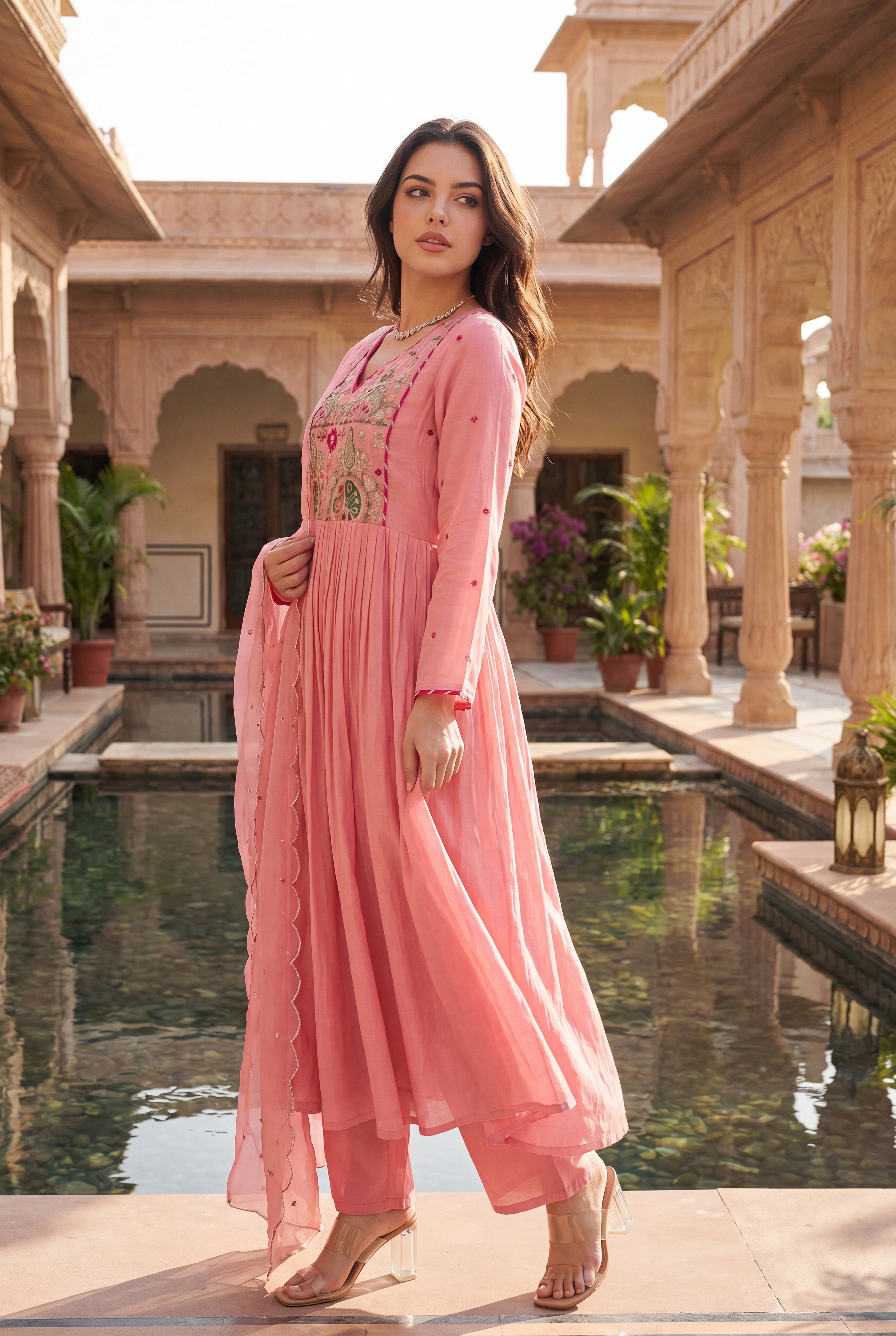 Pink Aura Kurta Set