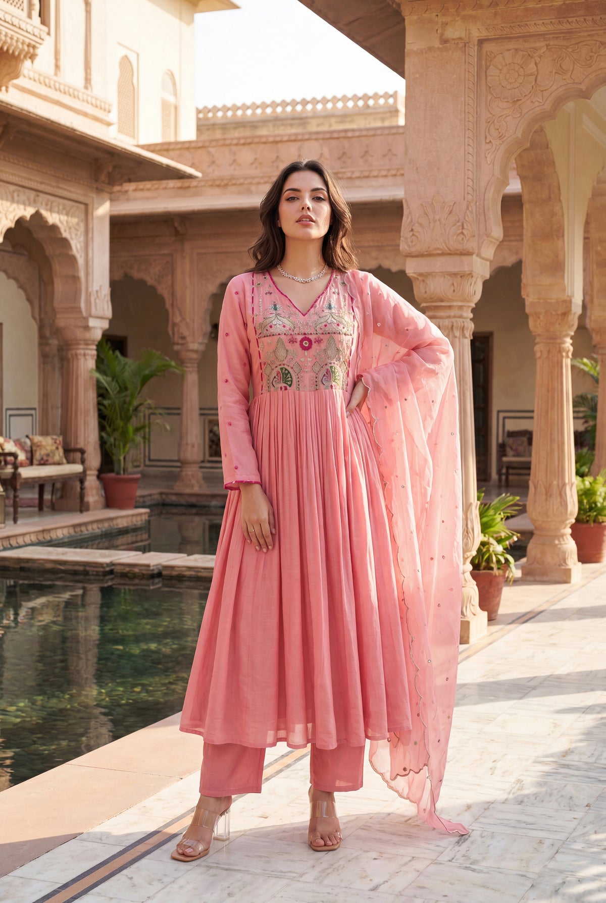 Pink Aura Kurta Set