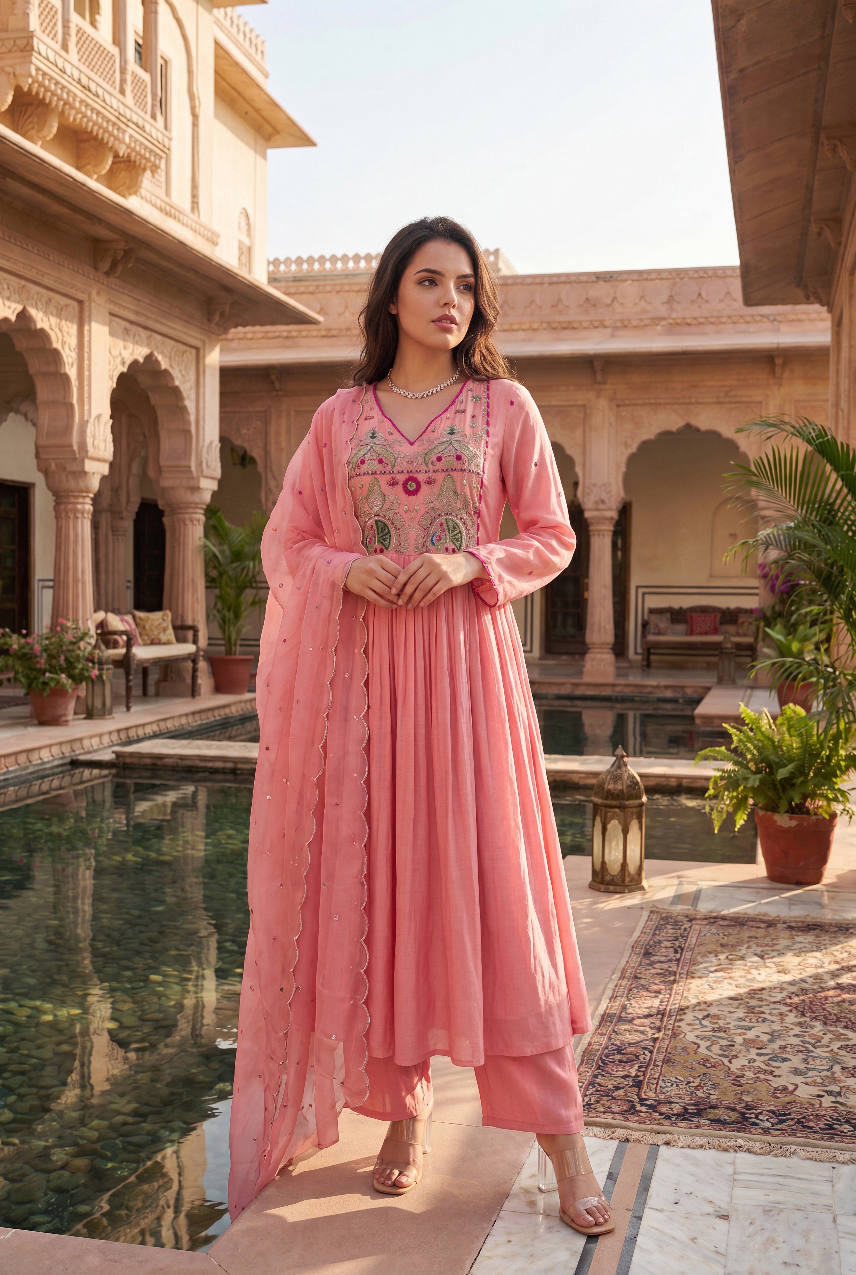 Pink Aura Kurta Set
