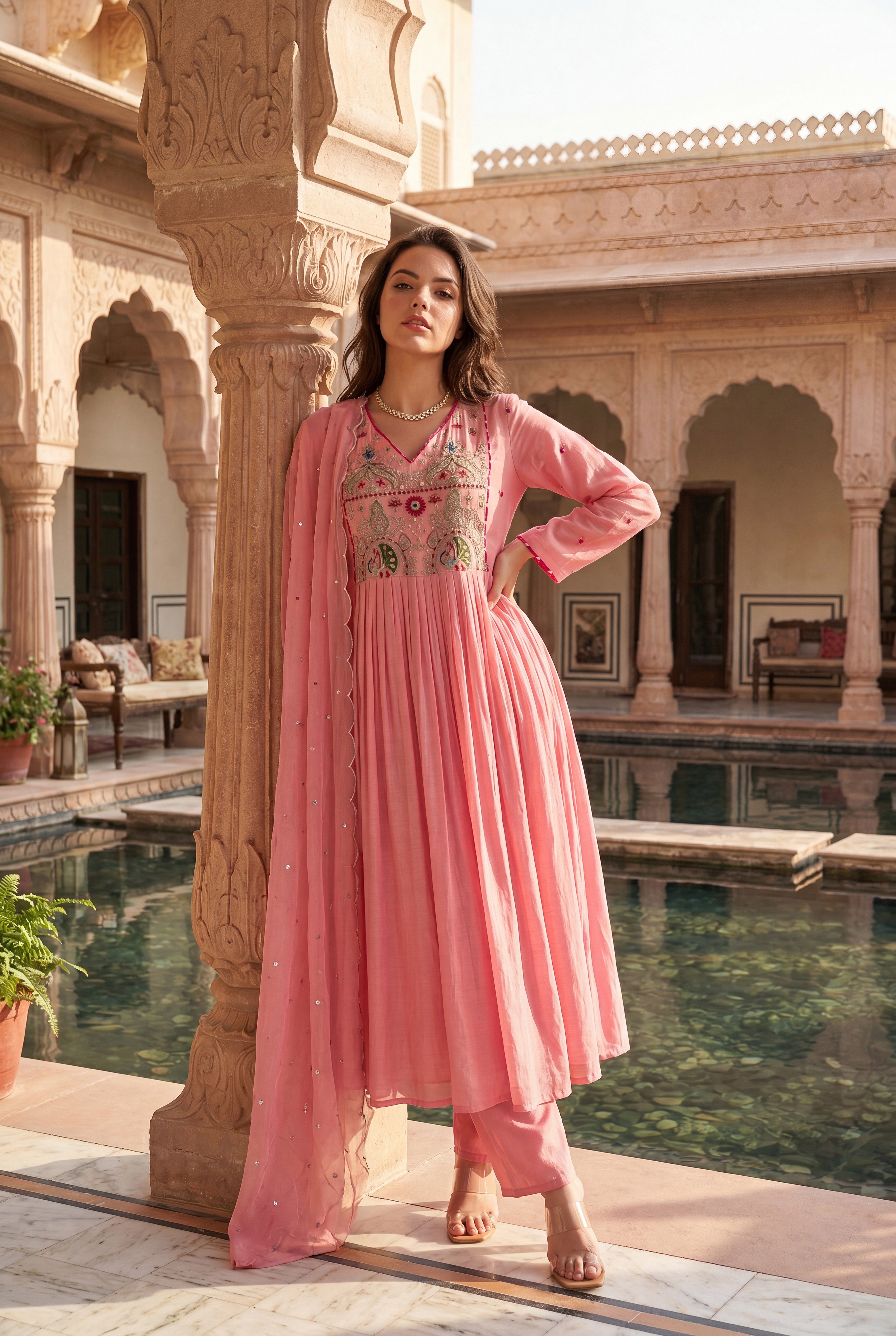 Pink Aura Kurta Set
