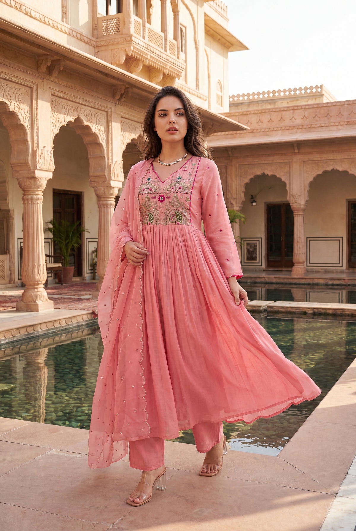 Pink Aura Kurta Set