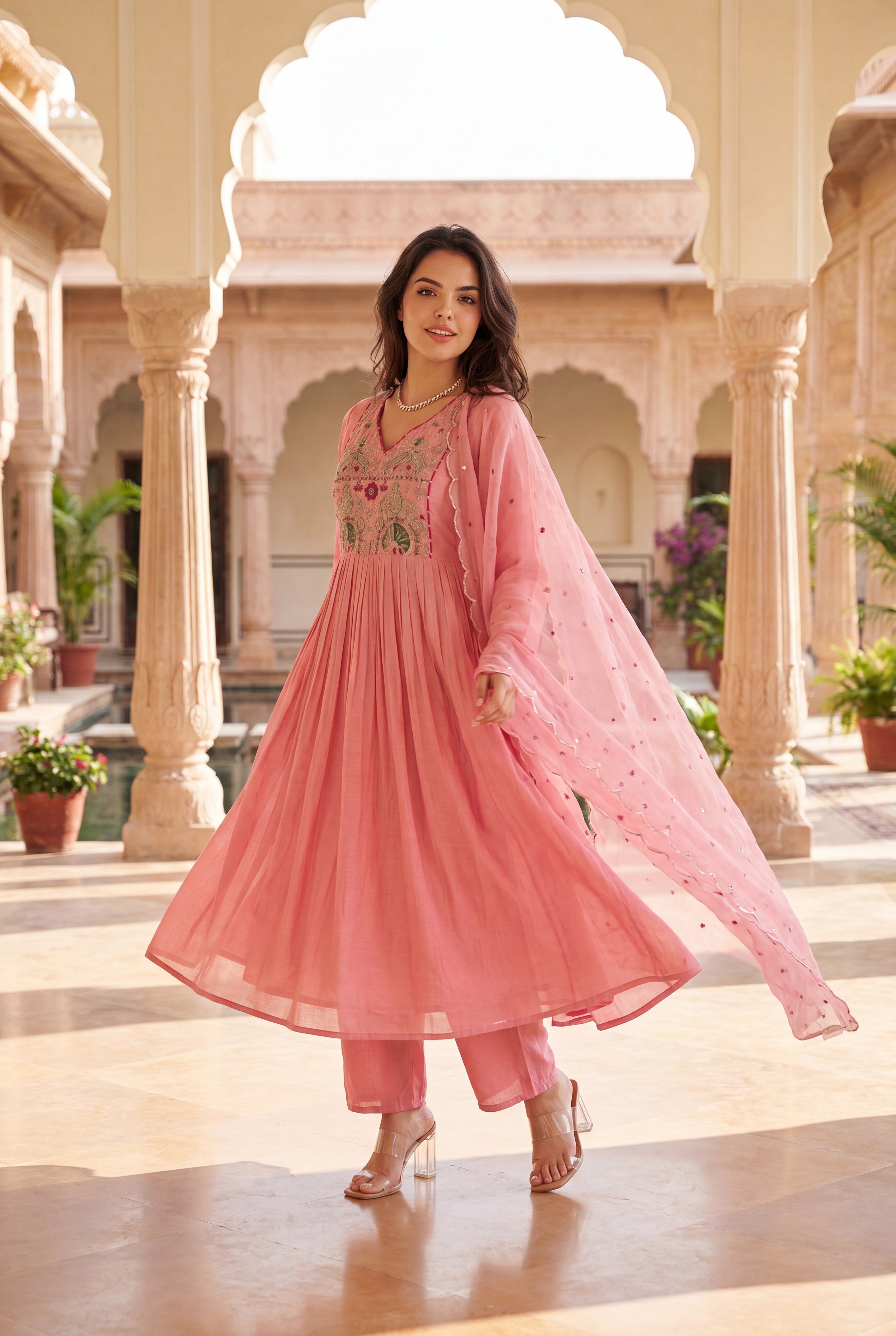 Pink Aura Kurta Set