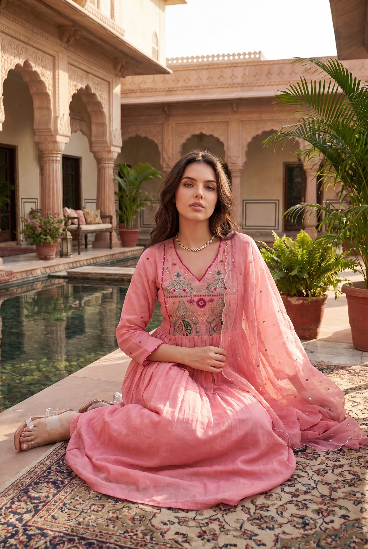Pink Aura Kurta Set
