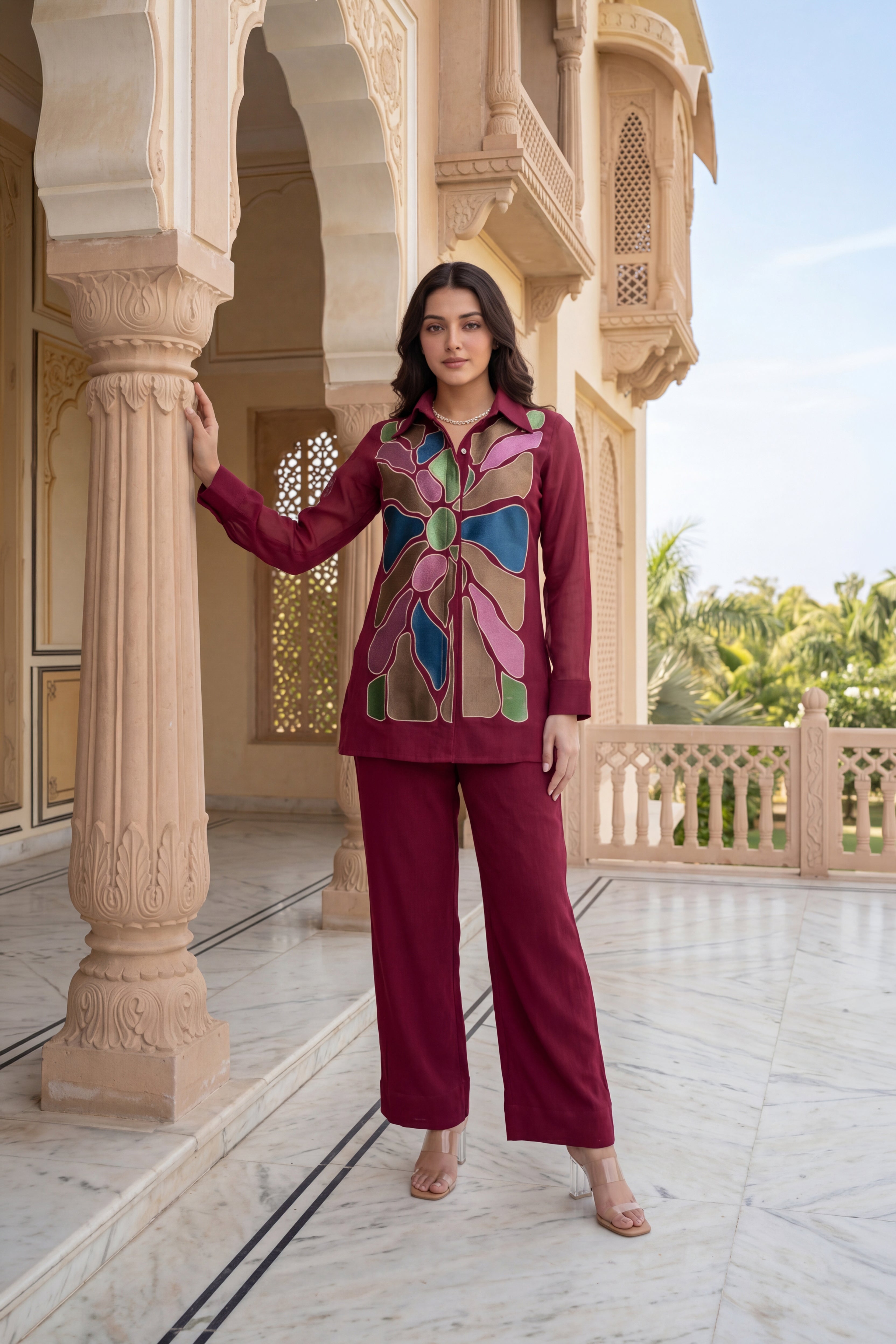 Royal Orchid Co-ord Set