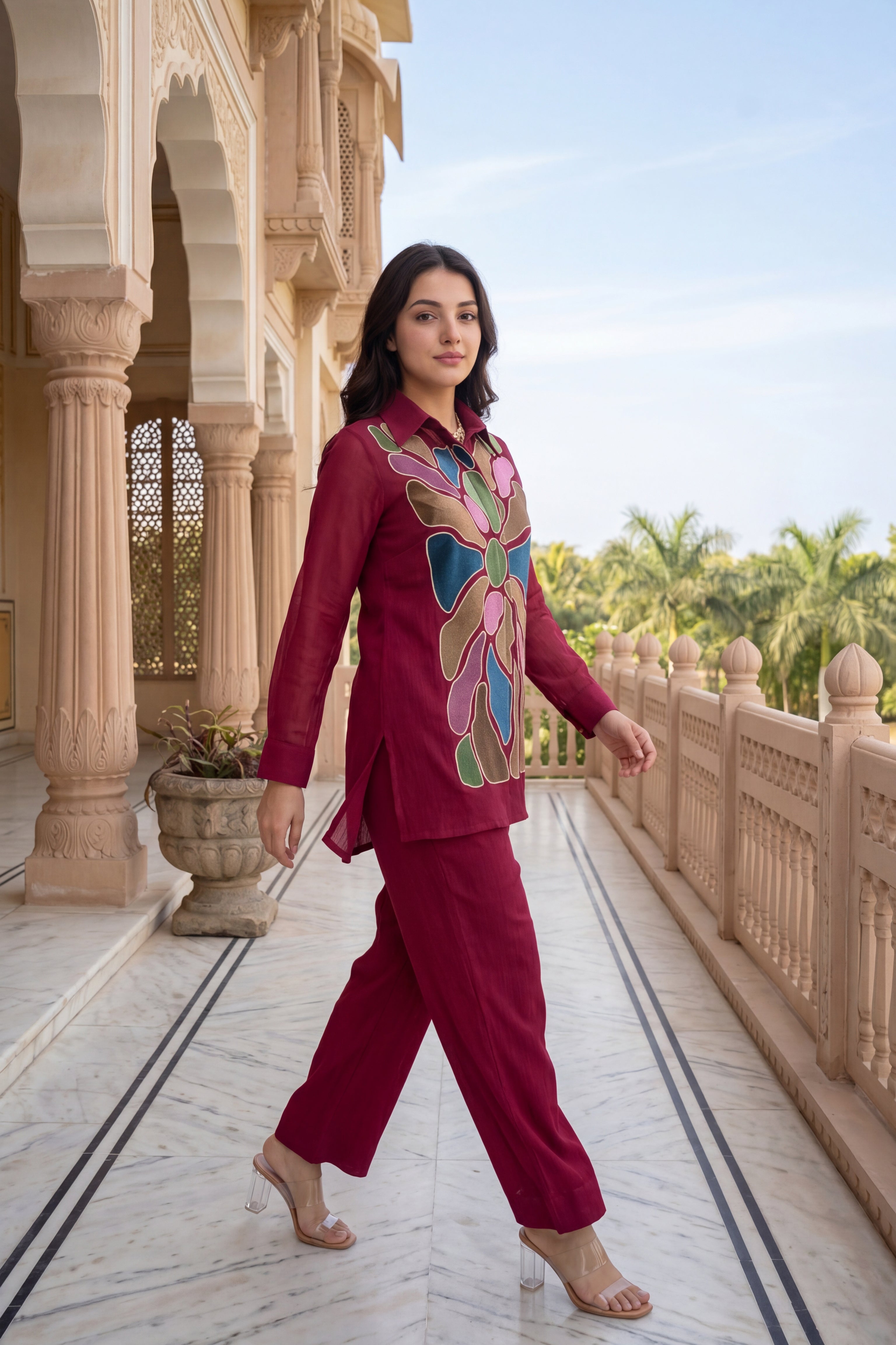 Royal Orchid Co-ord Set