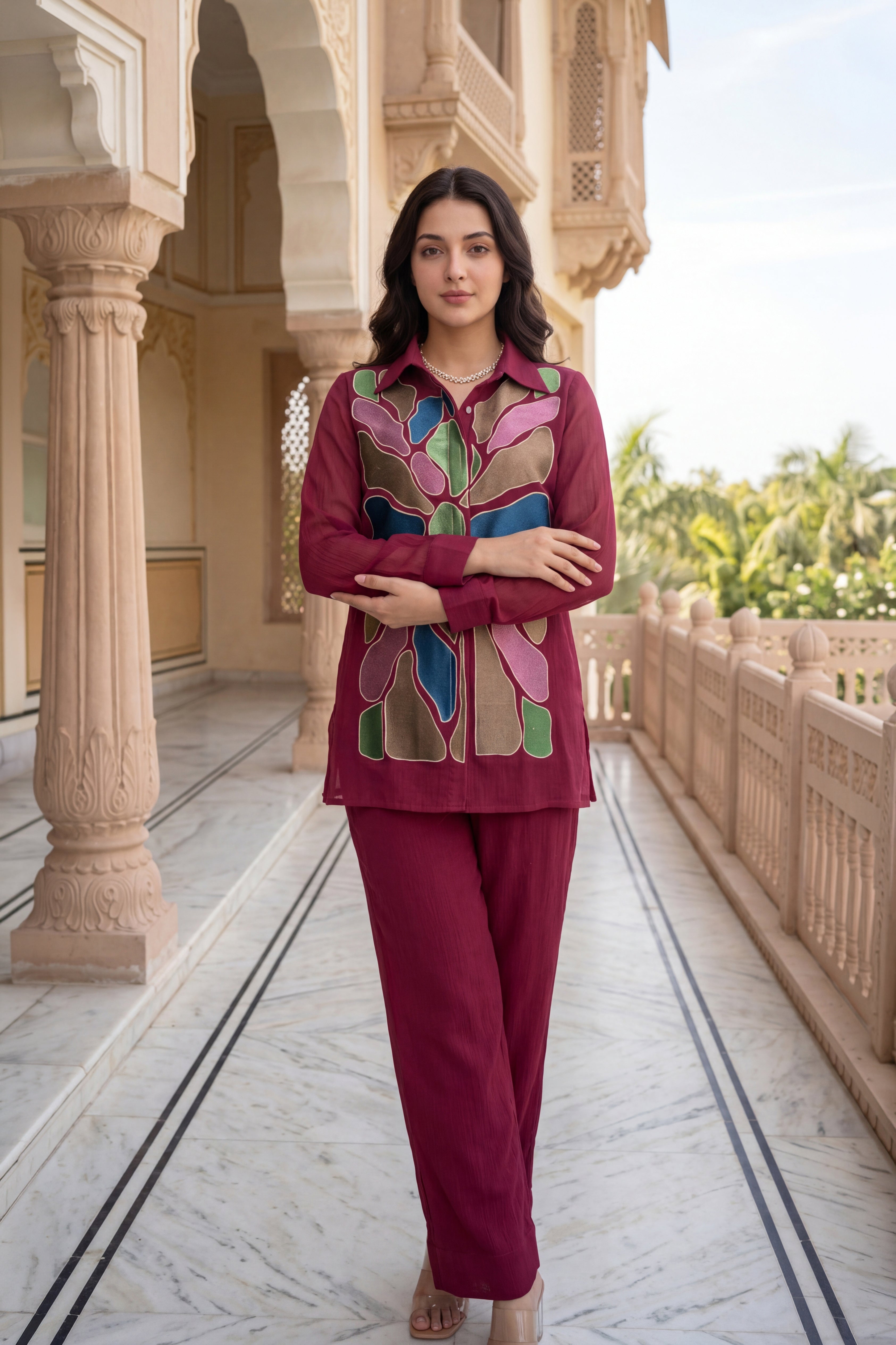 Royal Orchid Co-ord Set